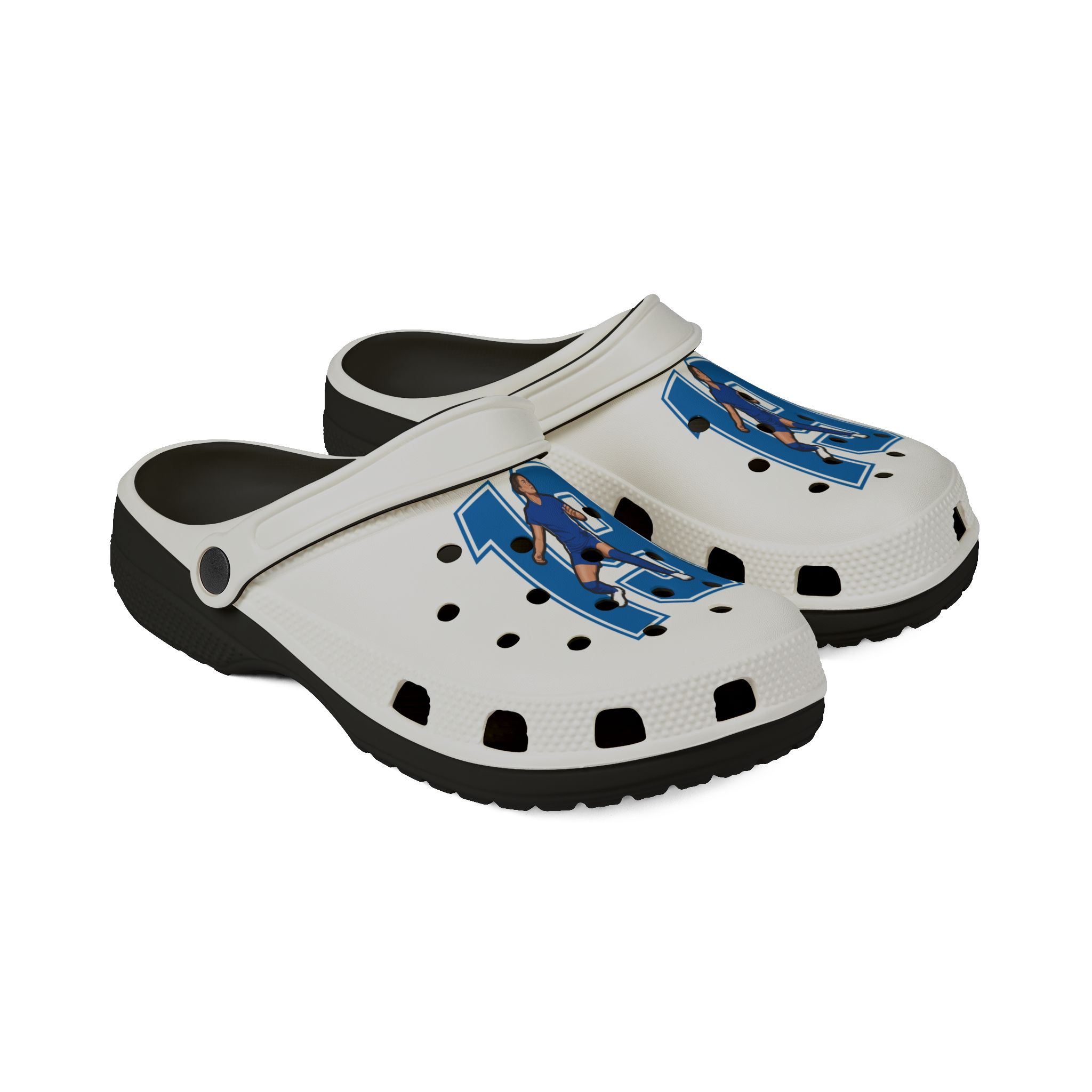 Rubber Clogs — character_number in Black