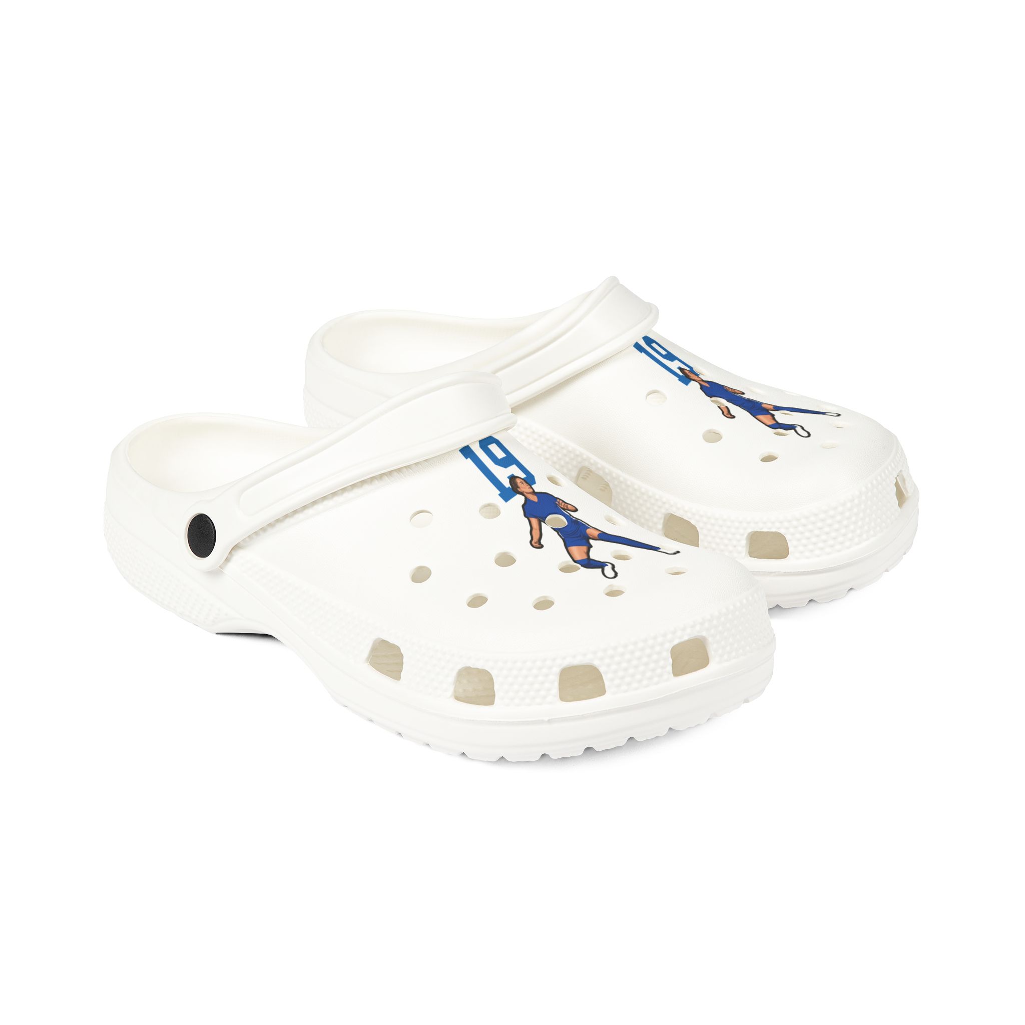 Rubber Clogs — character_number_top in White