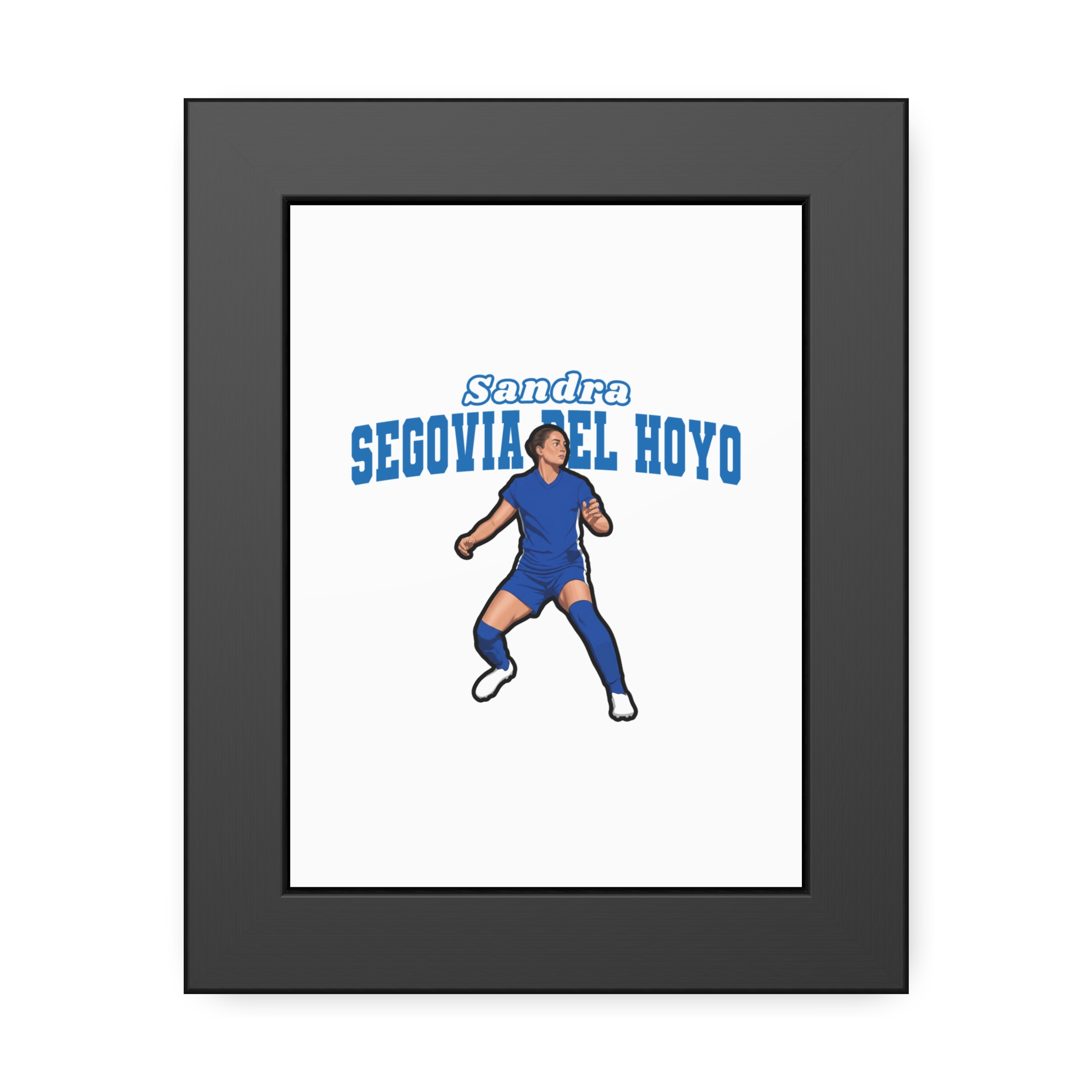 Framed Poster — character_name_arch in Black