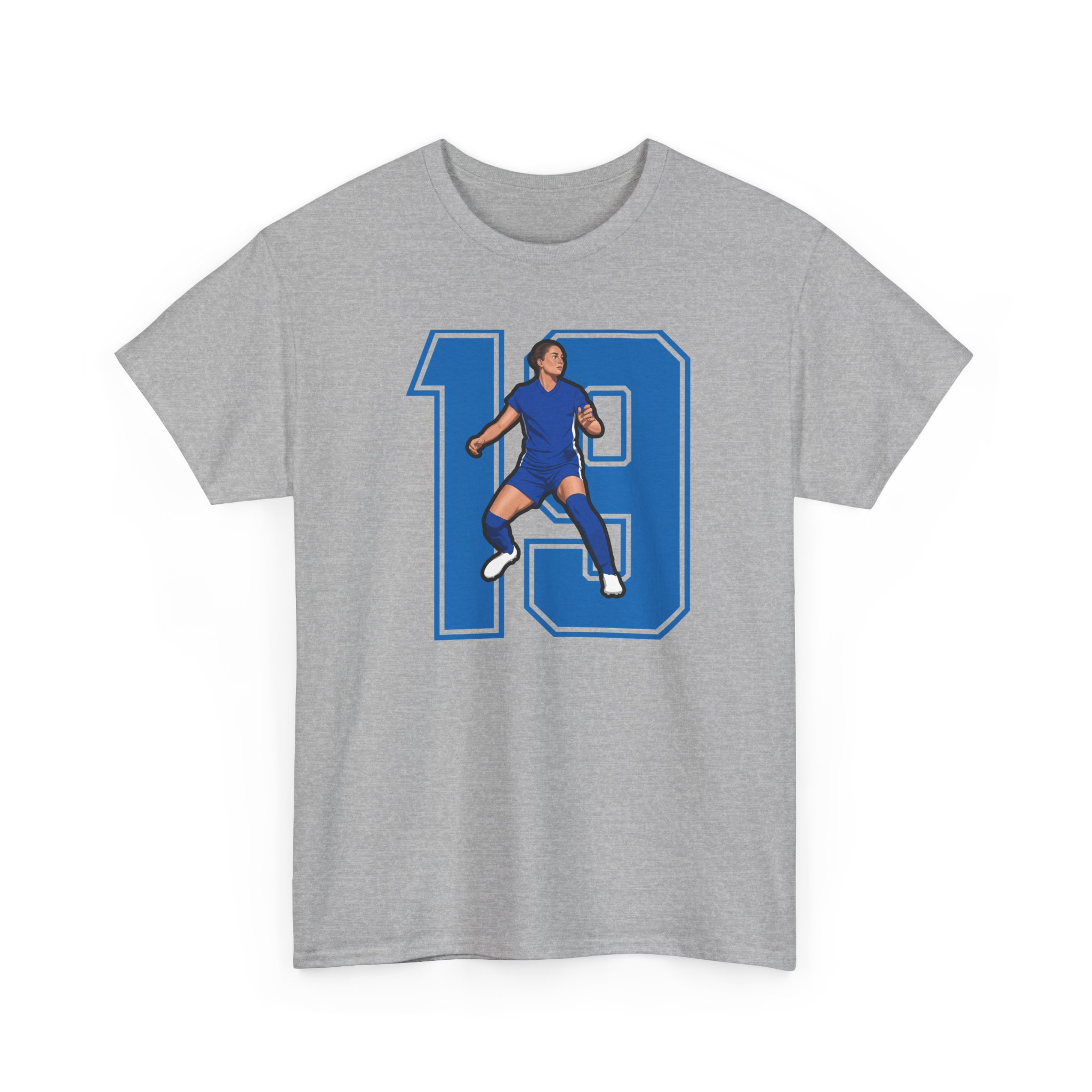 Tee — character_number in Grey
