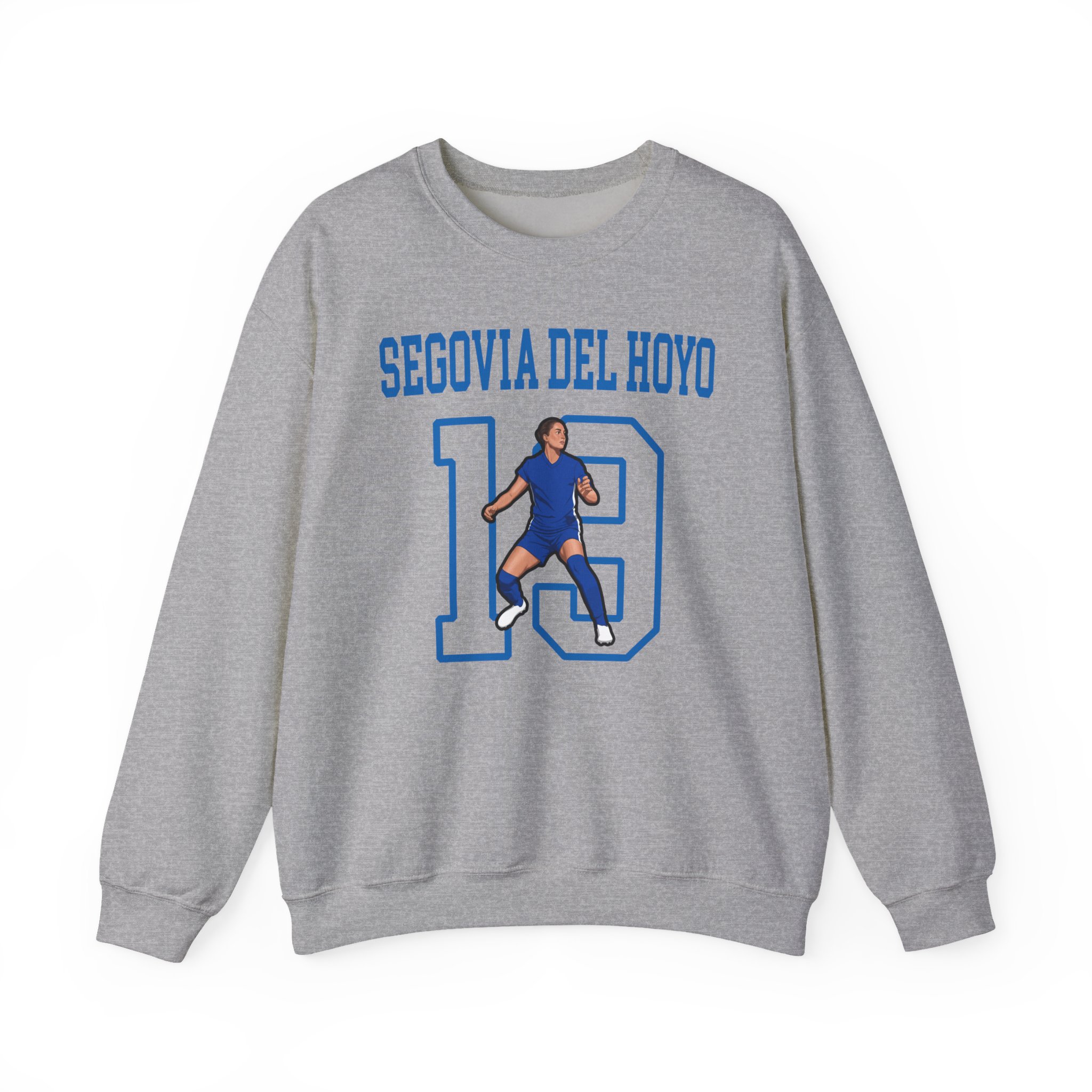 Crewneck Sweatshirt — character_shirsey in Grey