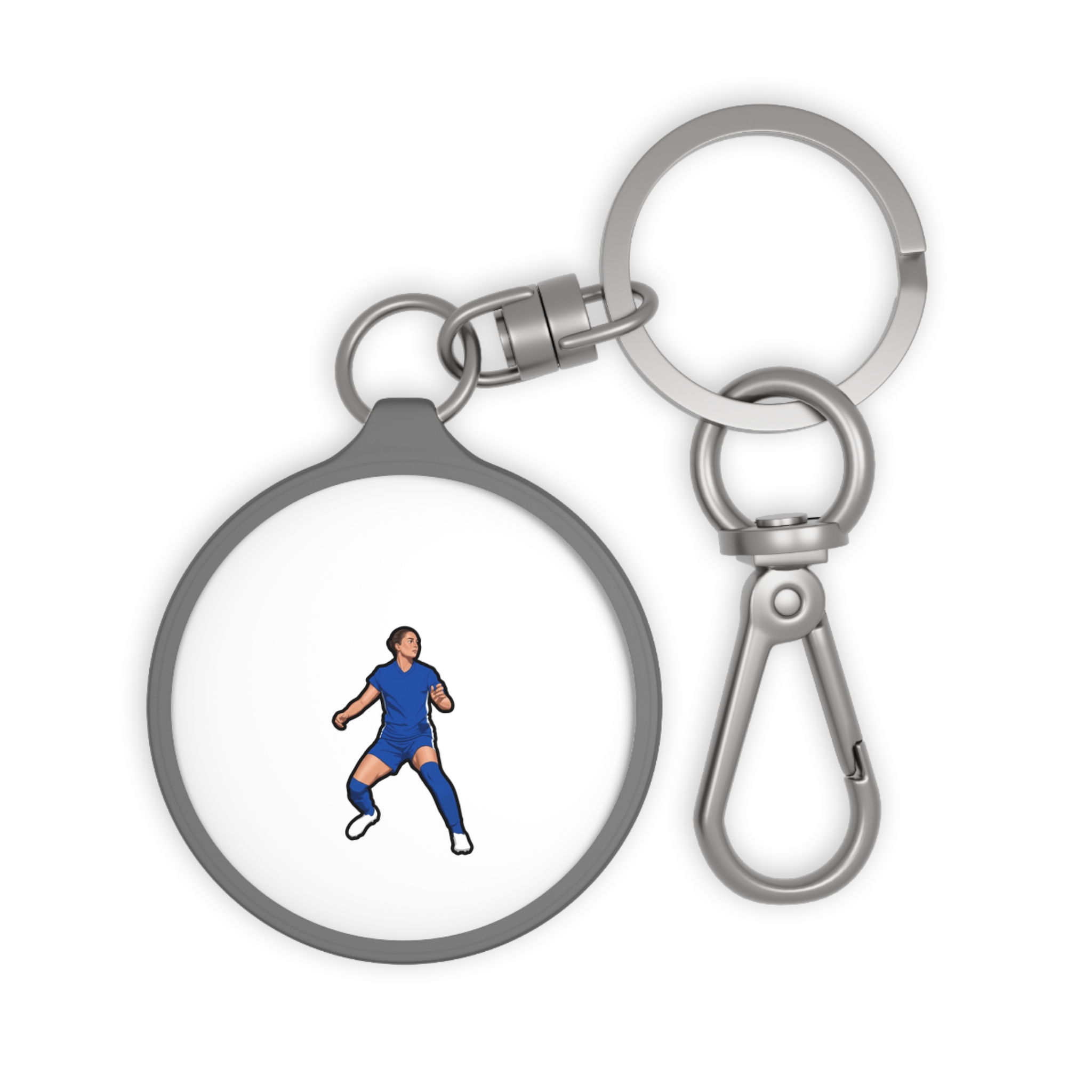 Keychain — character_number_top in Grey