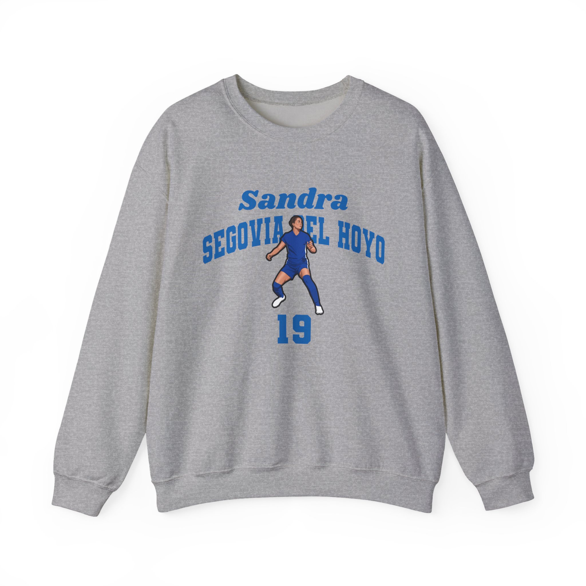 Crewneck Sweatshirt — character_signature_arch in Grey