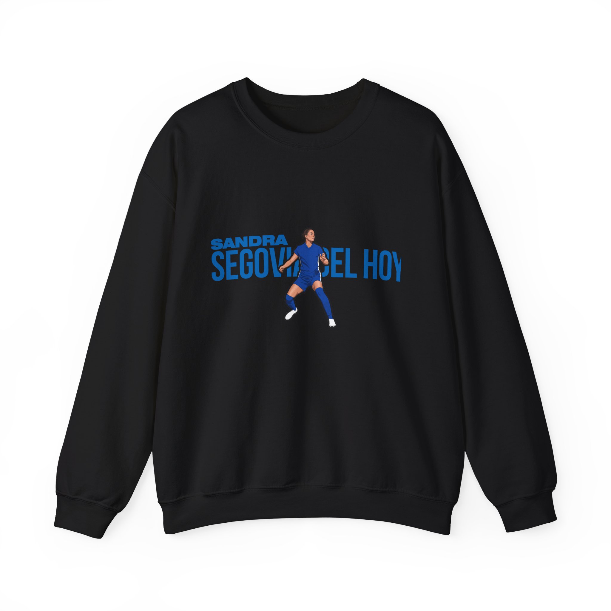 Crewneck Sweatshirt — character_player_name in Black