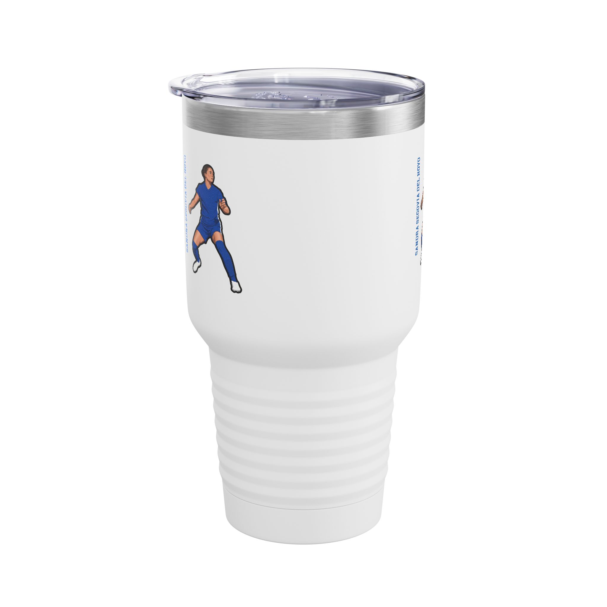 30oz Tumbler — character_name_vertical in White