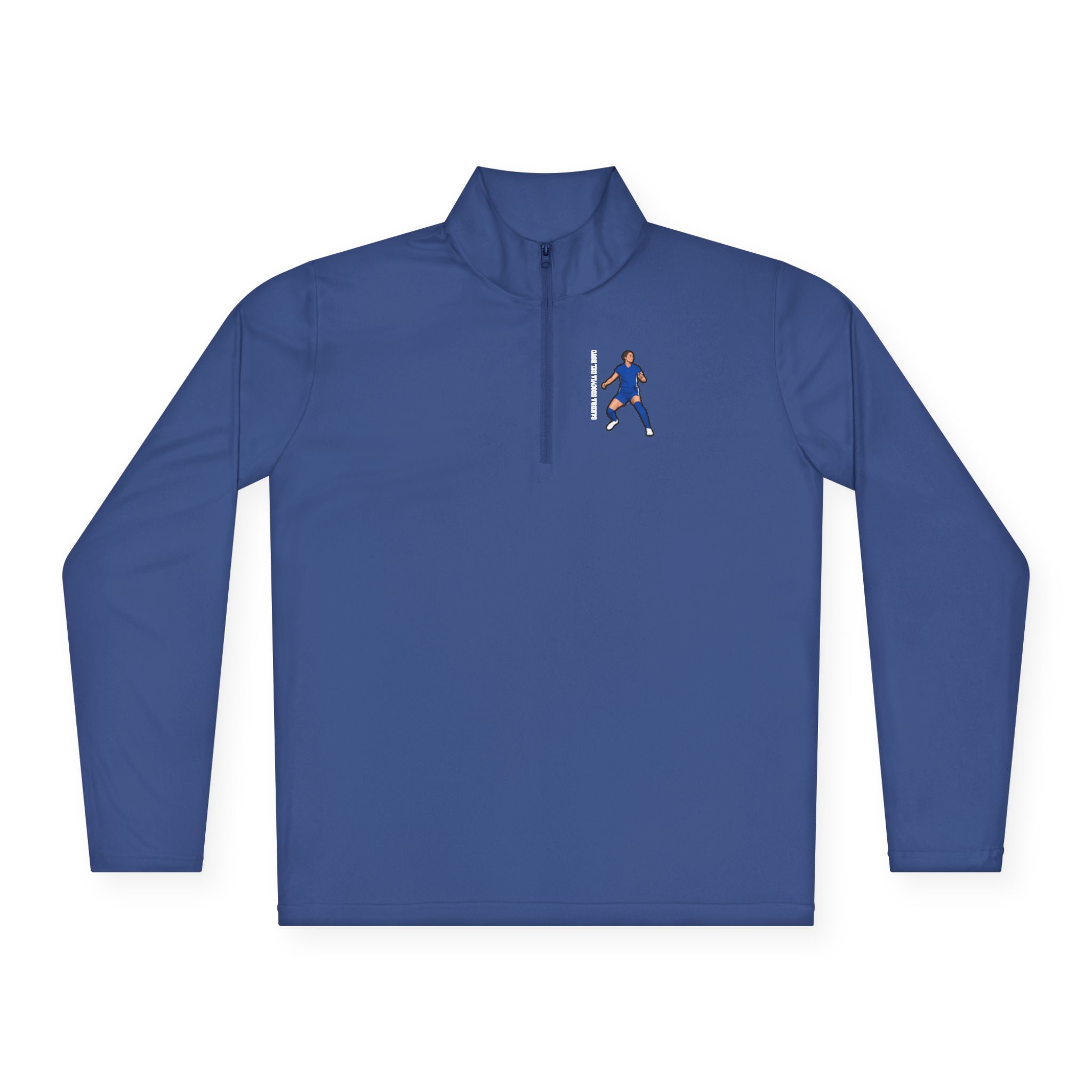 Q-Zip Pullover — character_name_vertical in Royal