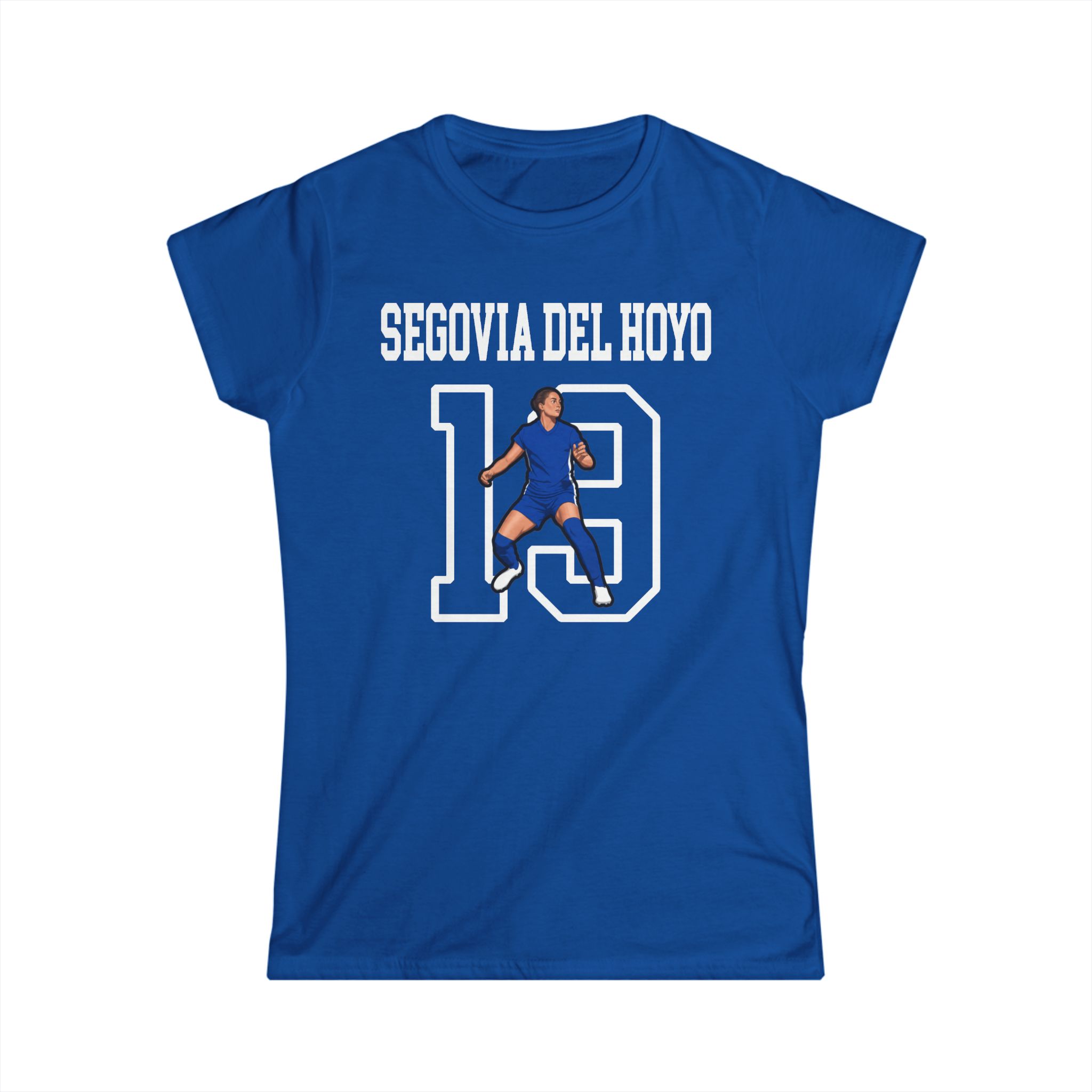 Women's Softstyle Tee — character_shirsey in Royal