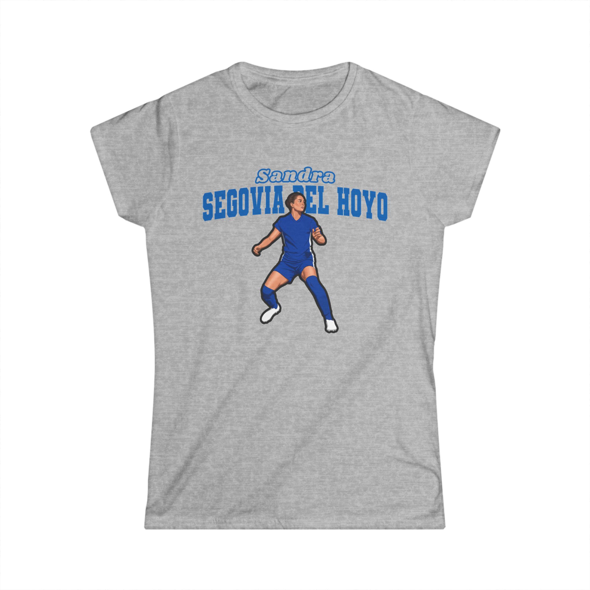 Women's Softstyle Tee — character_name_arch in Grey