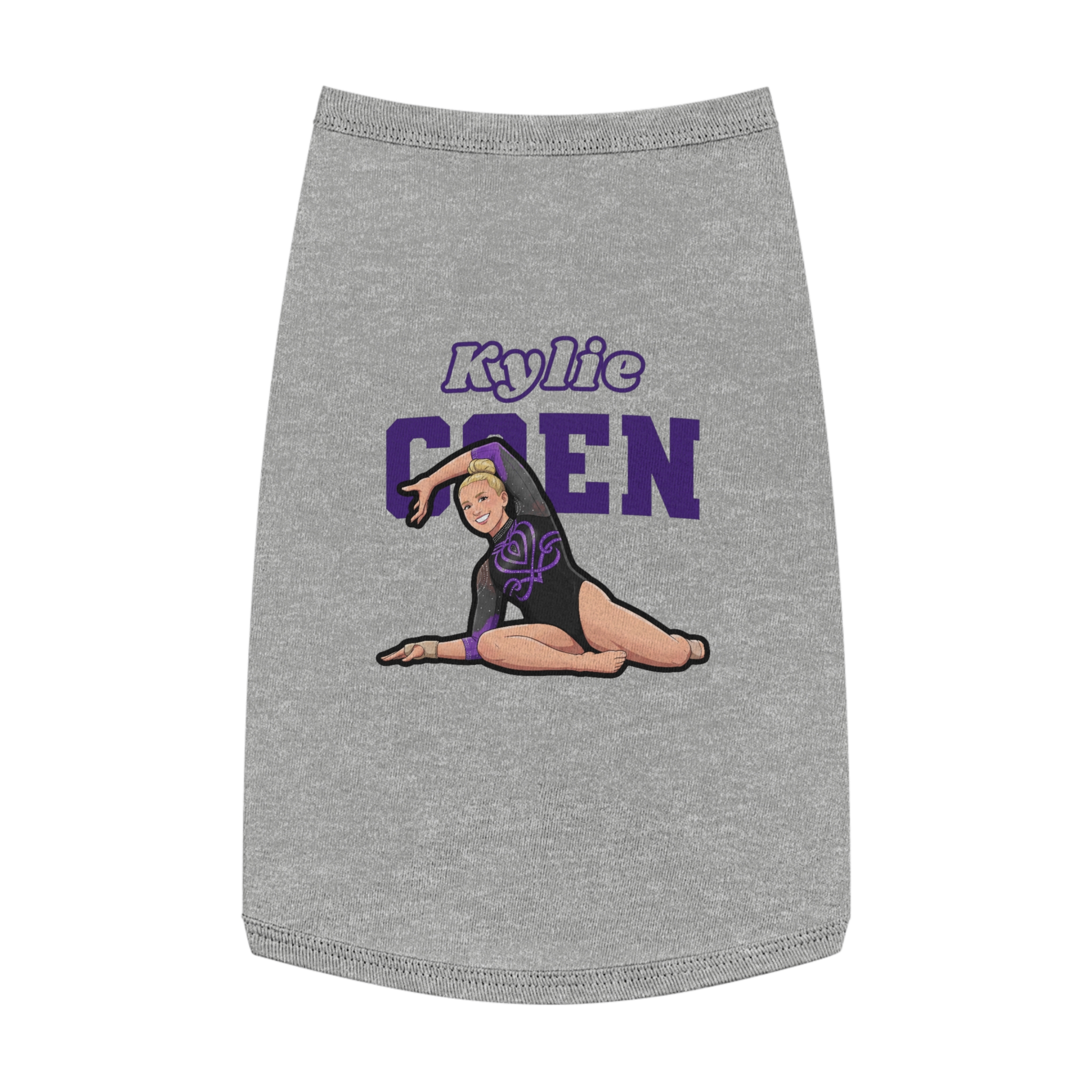 Pet Tank Top — character_name_arch in White