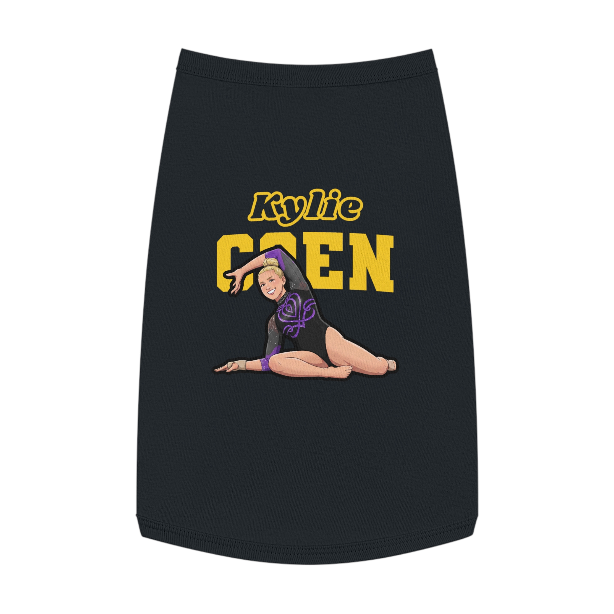 Pet Tank Top — character_name_arch in Black