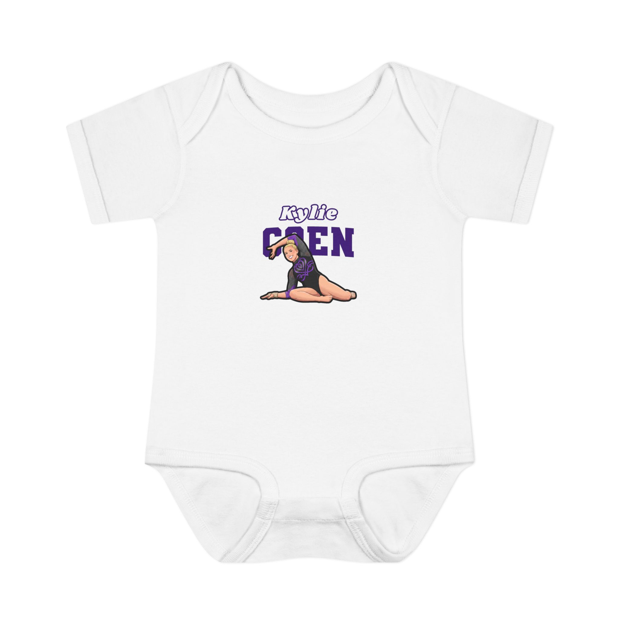 Baby Onesie — character_name_arch in White