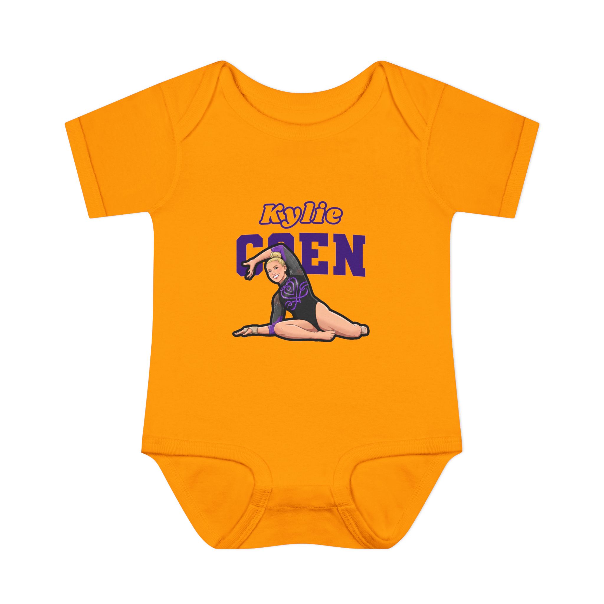 Baby Onesie — character_name_arch in Gold