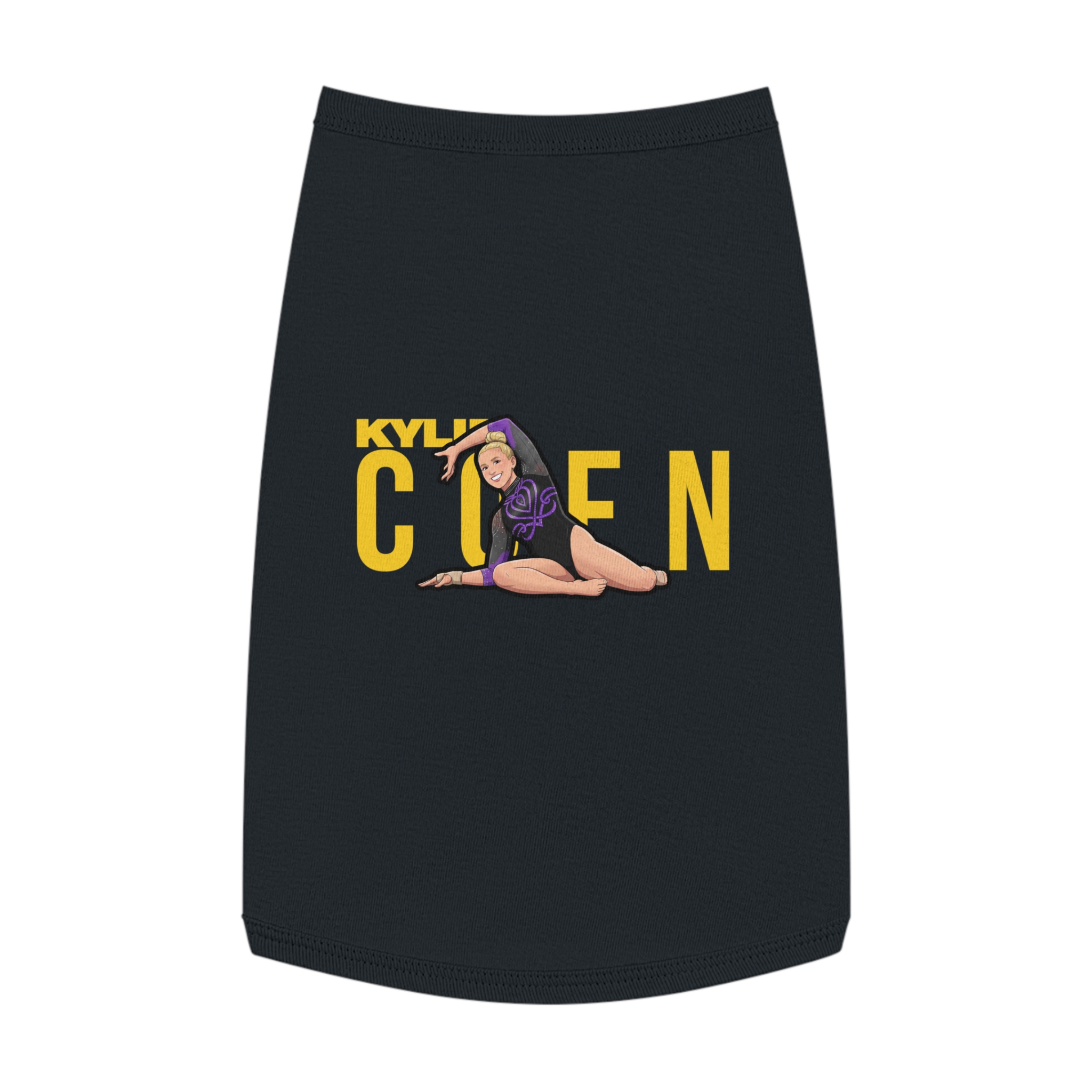 Pet Tank Top — character_player_name in Black