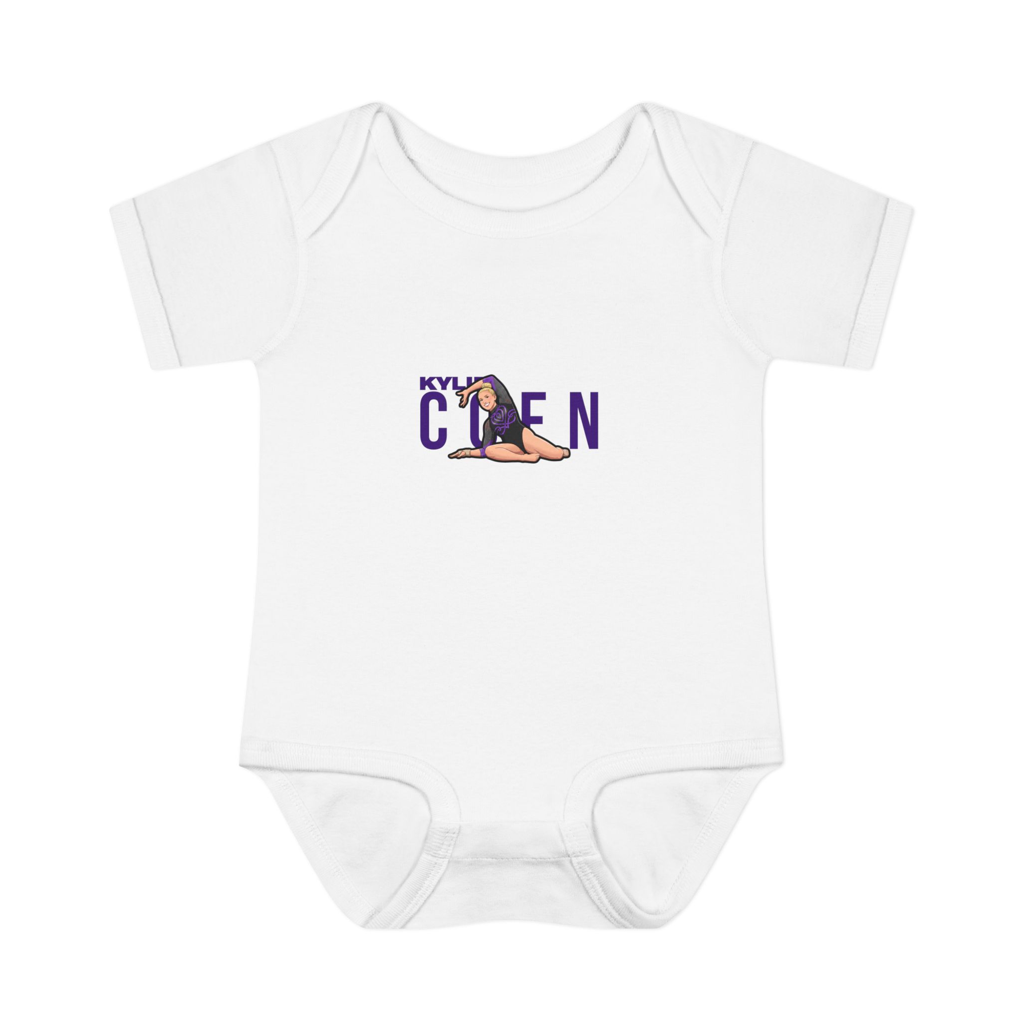 Baby Onesie — character_player_name in White