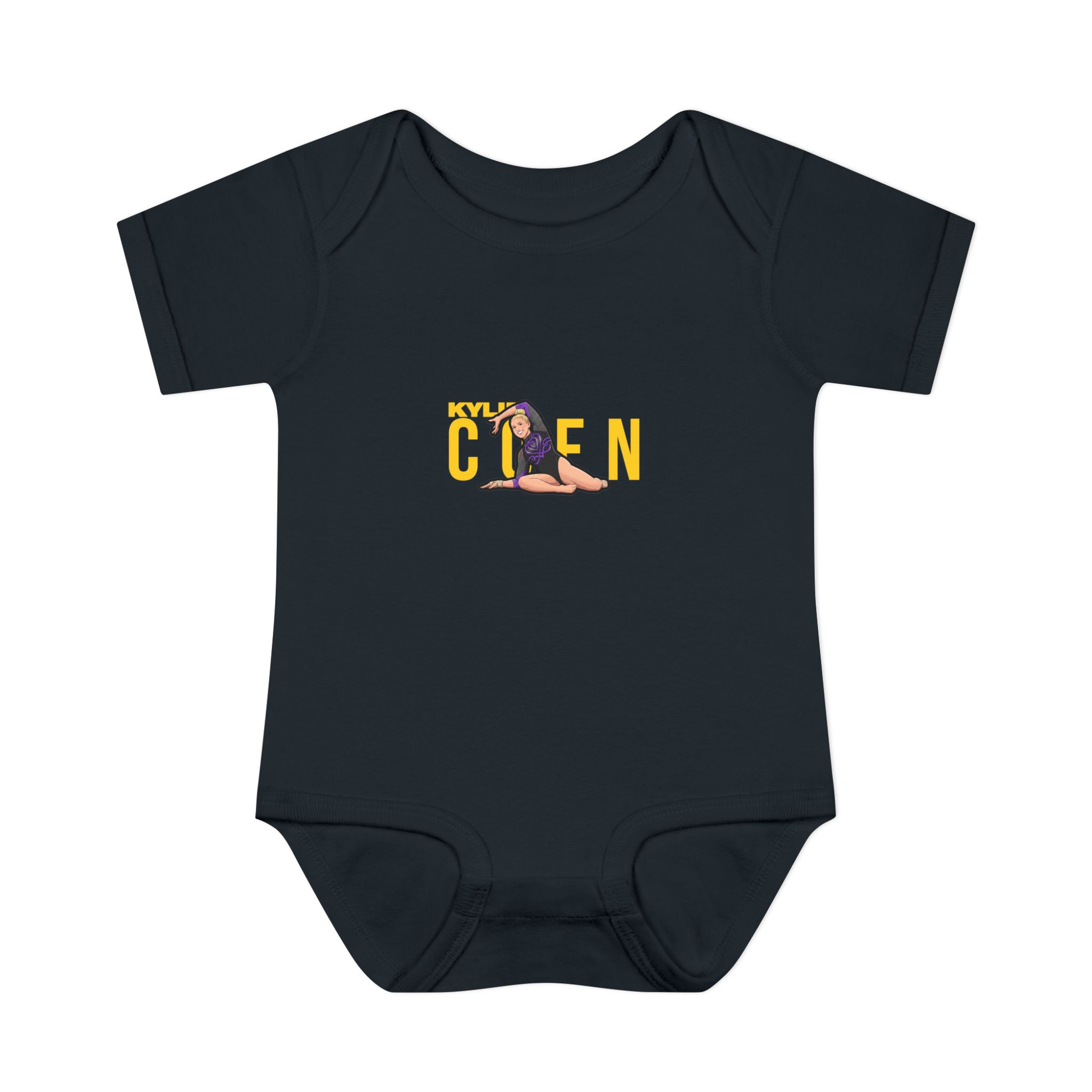 Baby Onesie — character_player_name in Black