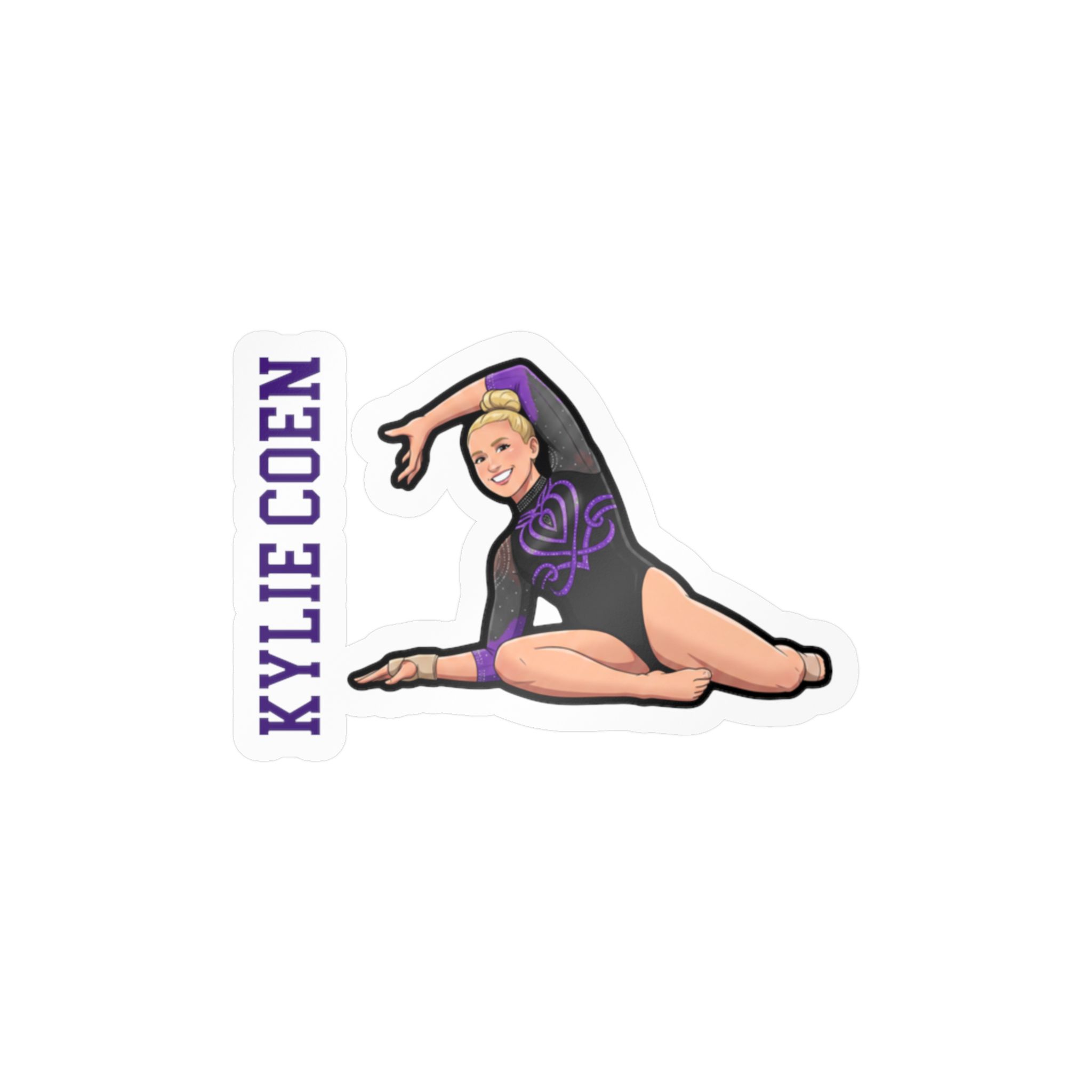 Vinyl Sticker — character_name_vertical in Classic
