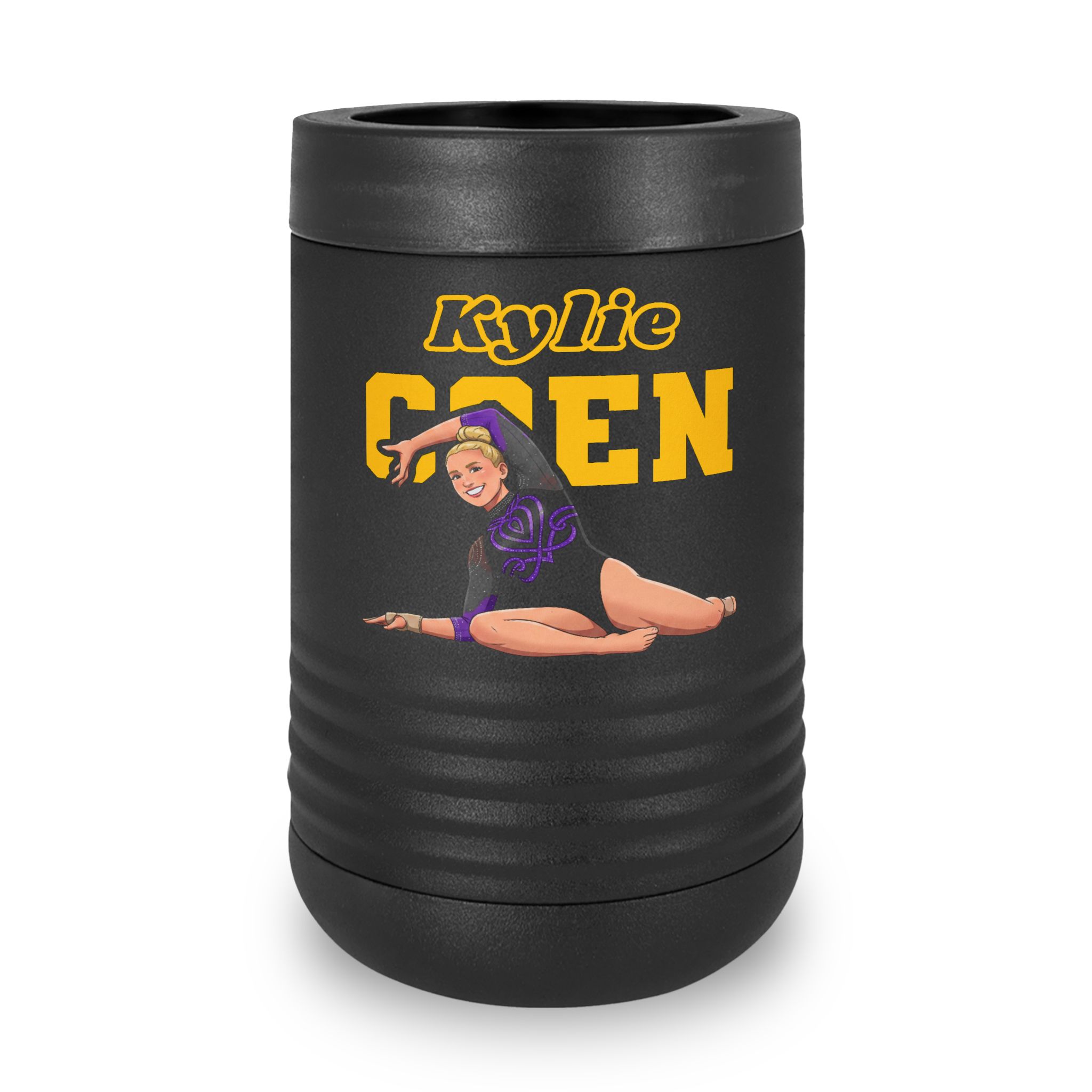 Stainless Can Cooler — character_name_arch in Black