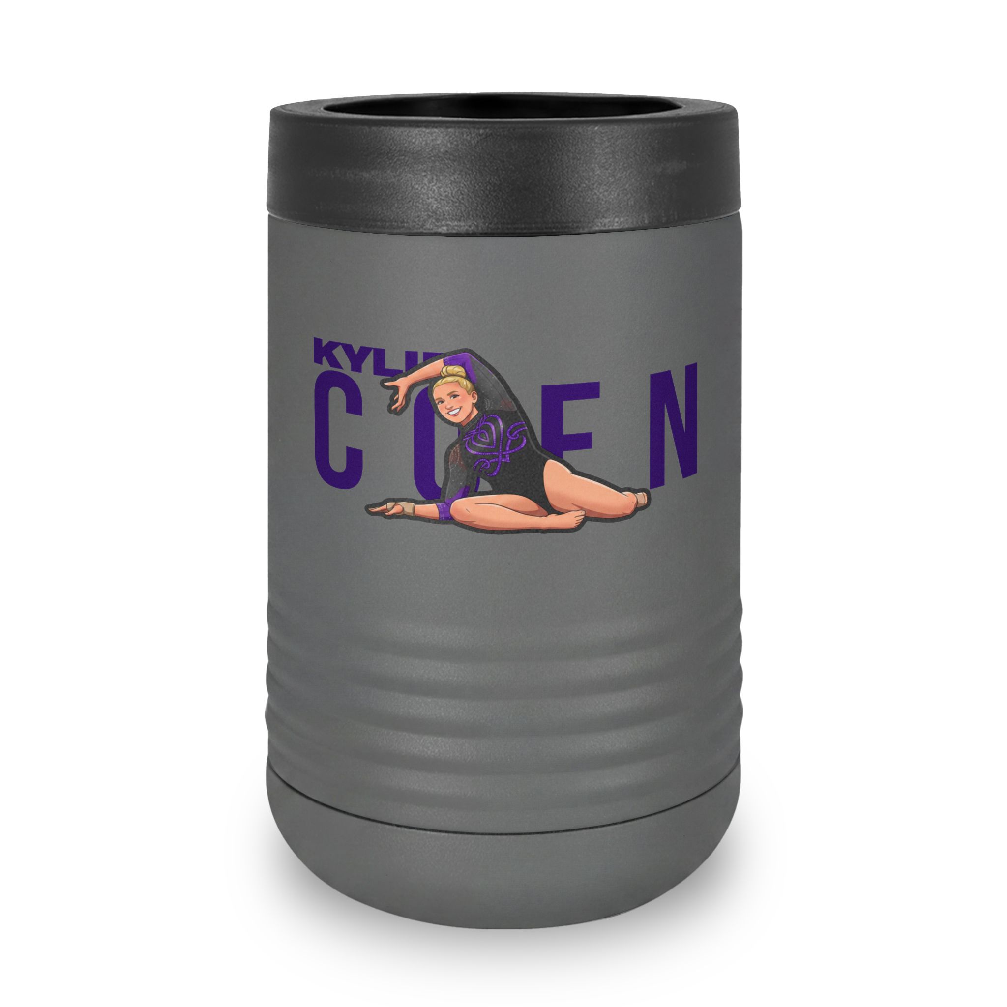 Stainless Can Cooler — character_player_name in Grey