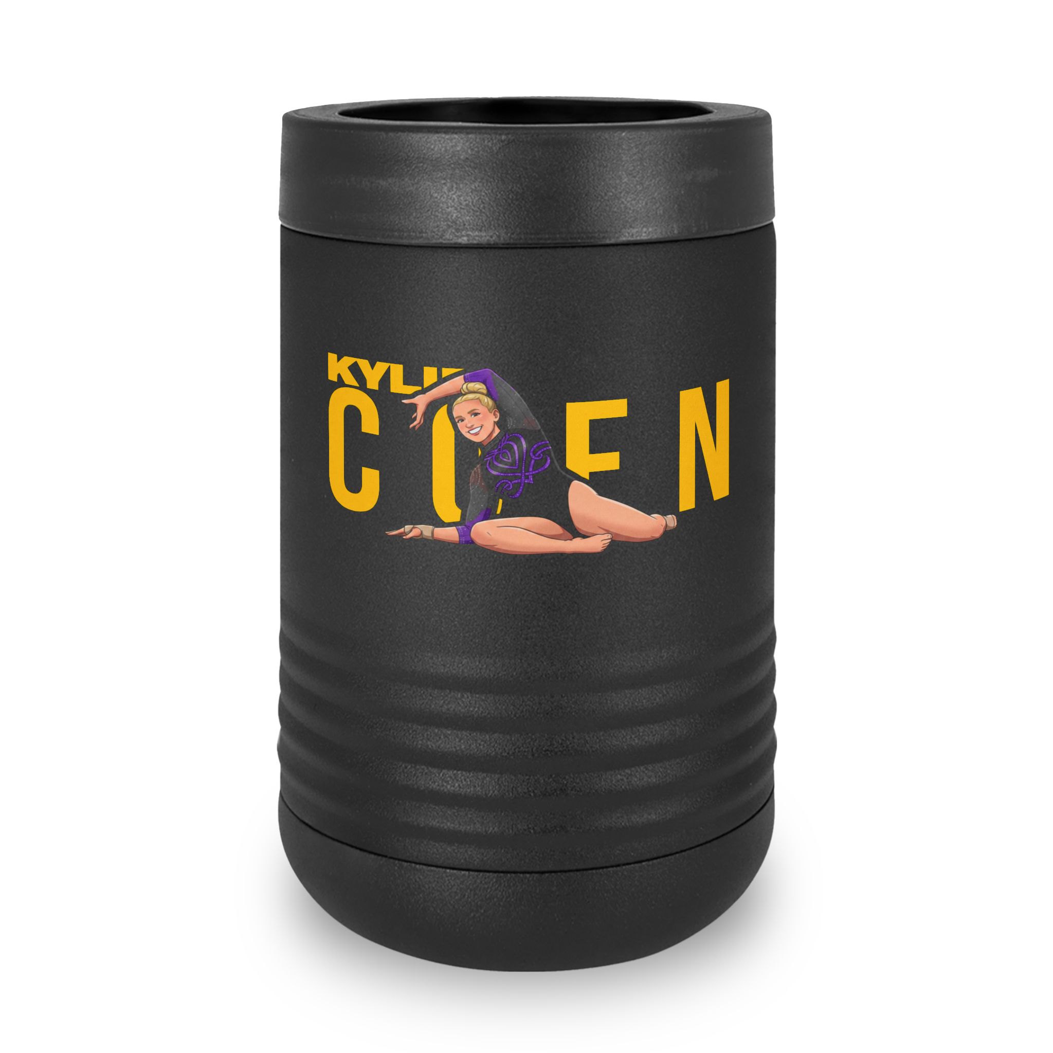 Stainless Can Cooler — character_player_name in Black