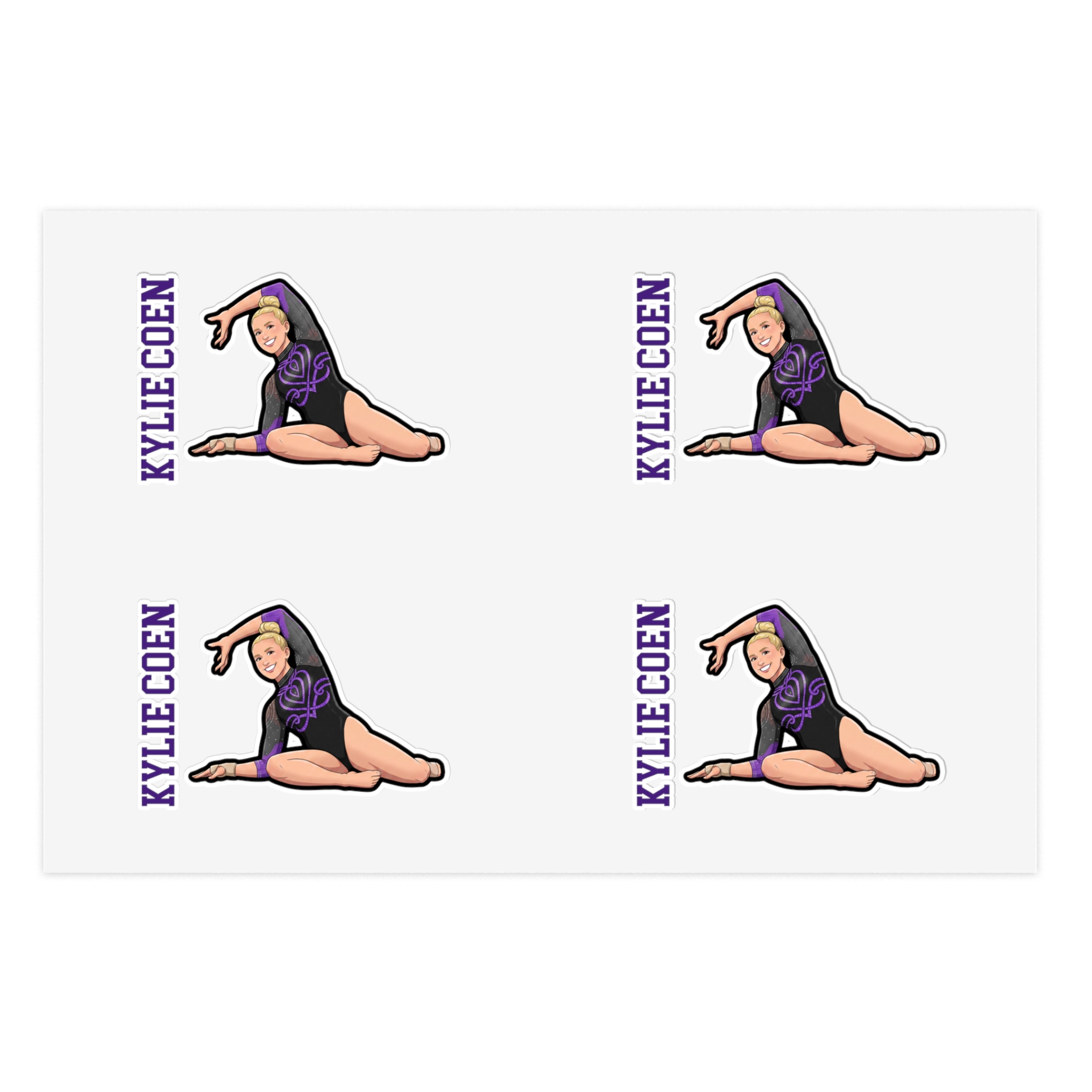 Sticker Sheet — character_name_vertical in Classic