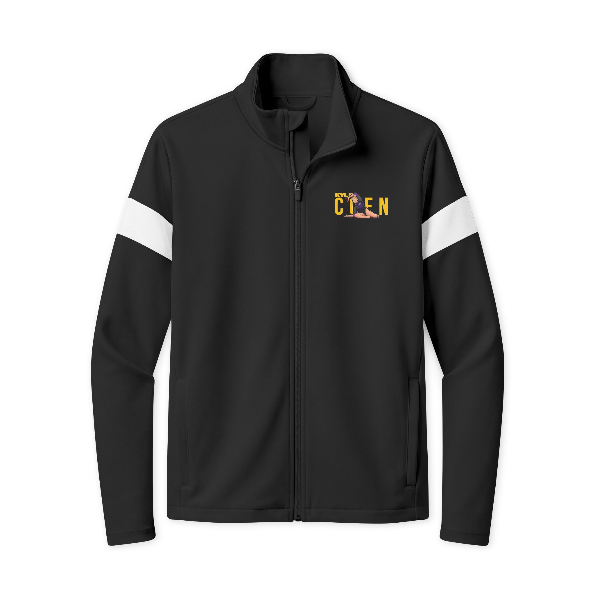 Travel Full-Zip Jacket — character_player_name in Black/ White