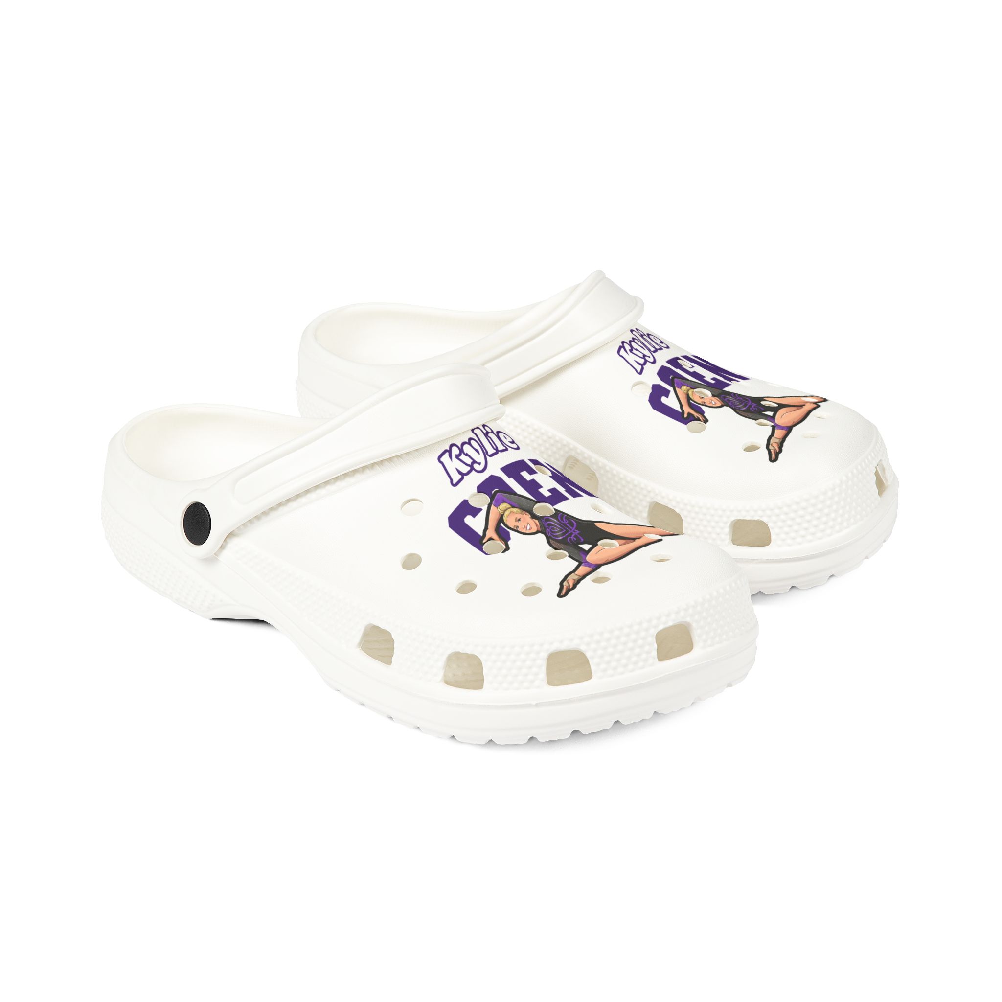 Rubber Clogs — character_name_arch in White