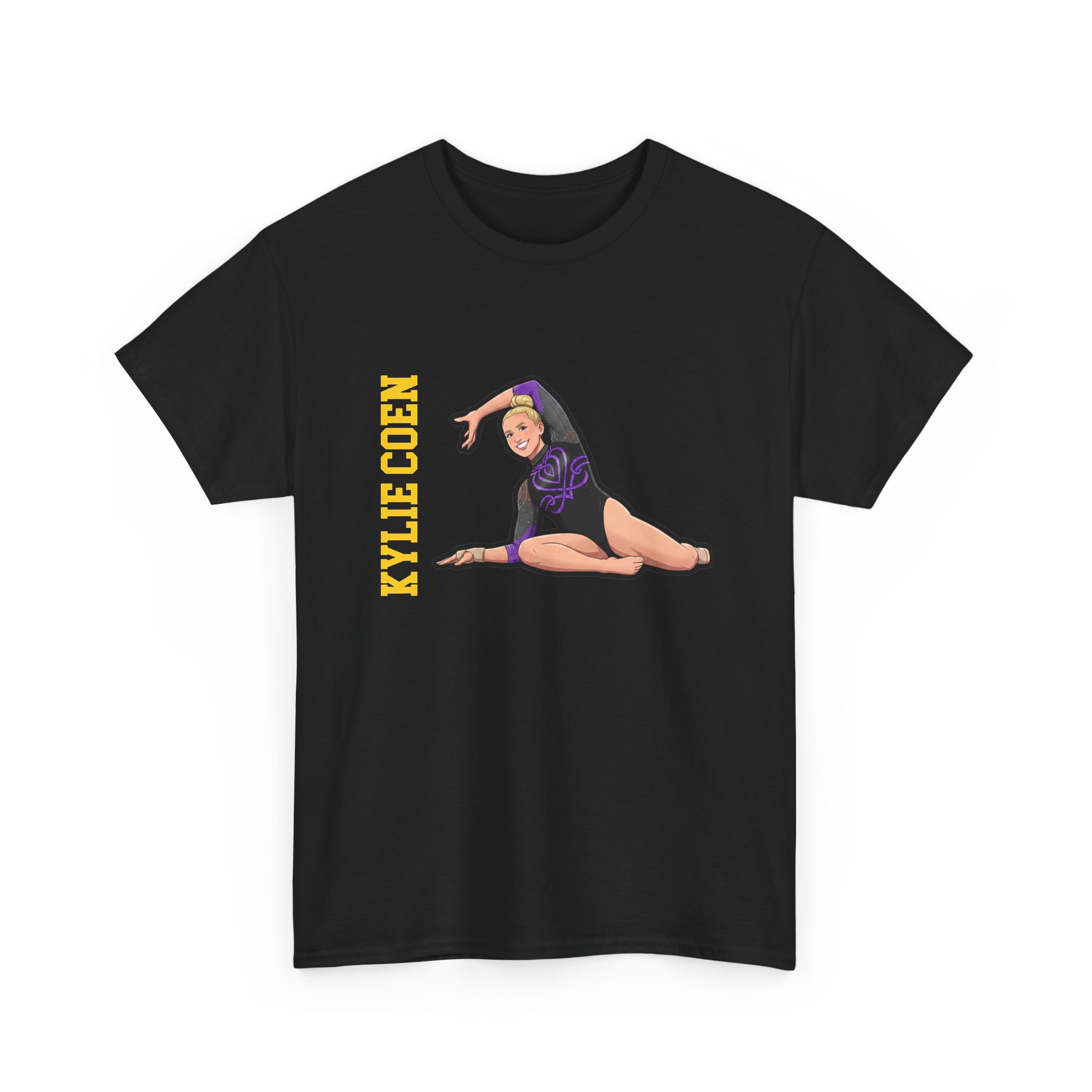 Tee — character_name_vertical in Black
