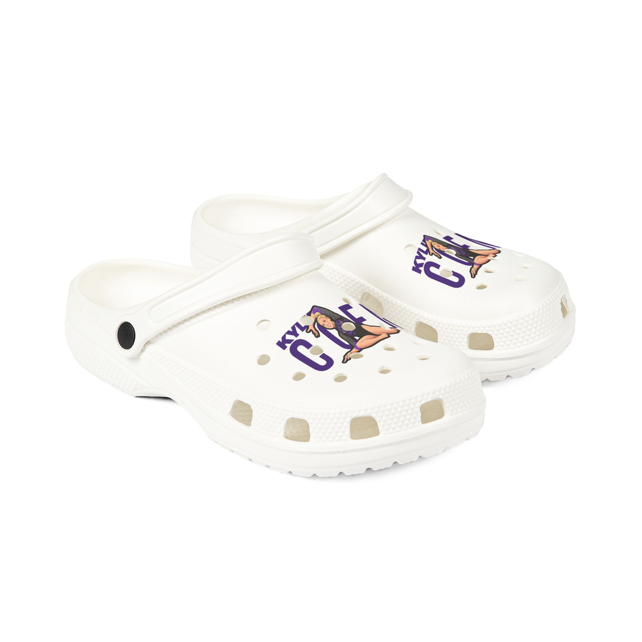 Rubber Clogs — character_player_name in White