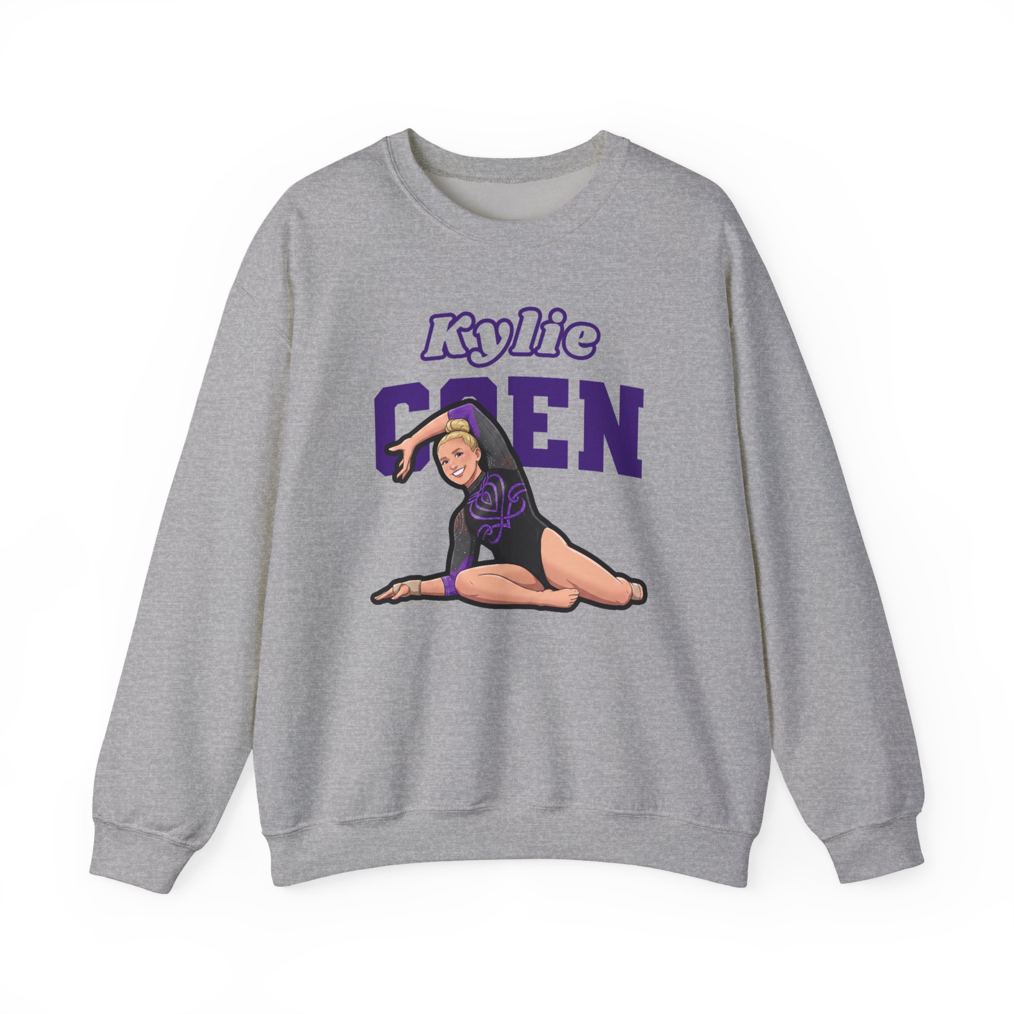 Crewneck Sweatshirt — character_name_arch in Grey