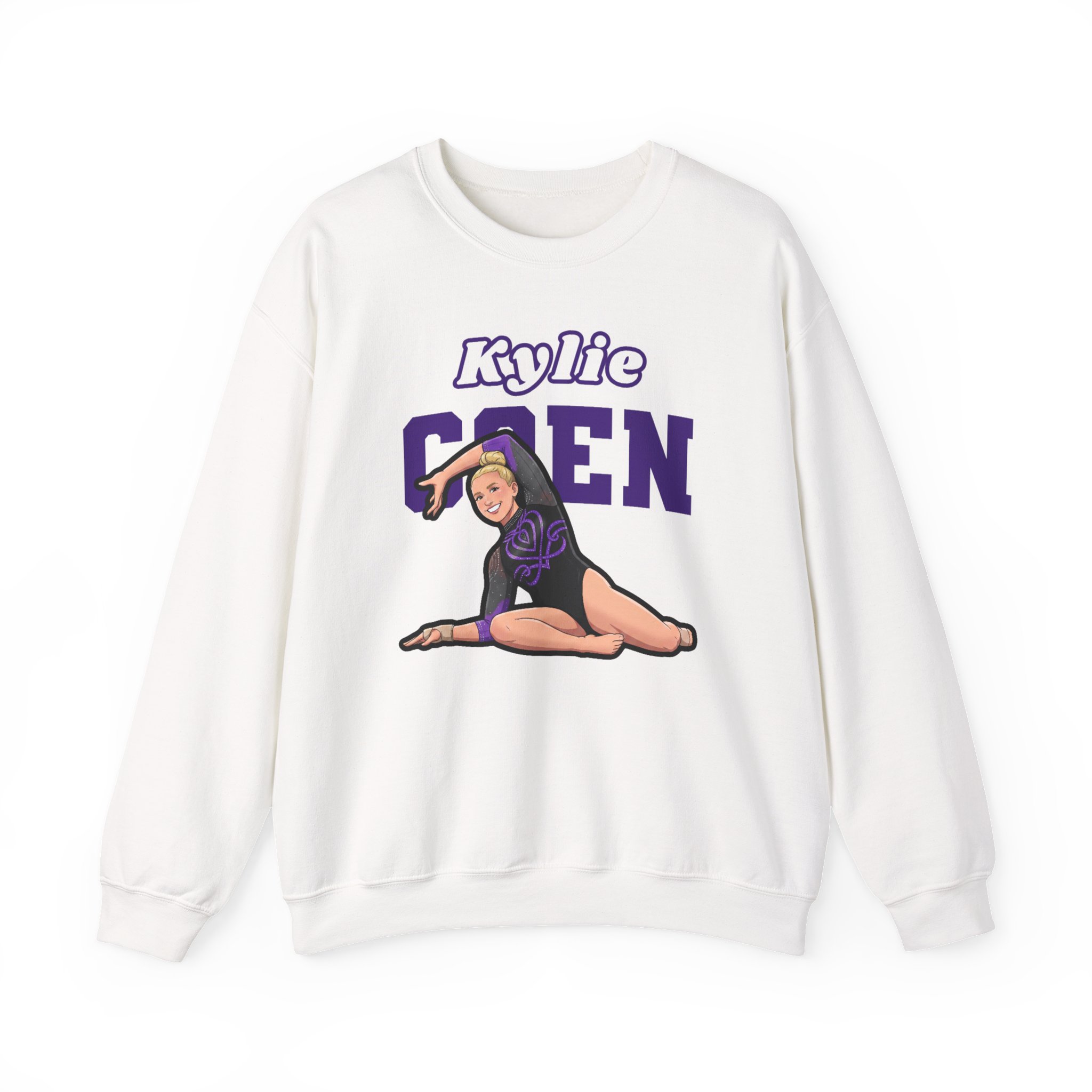 Crewneck Sweatshirt — character_name_arch in White
