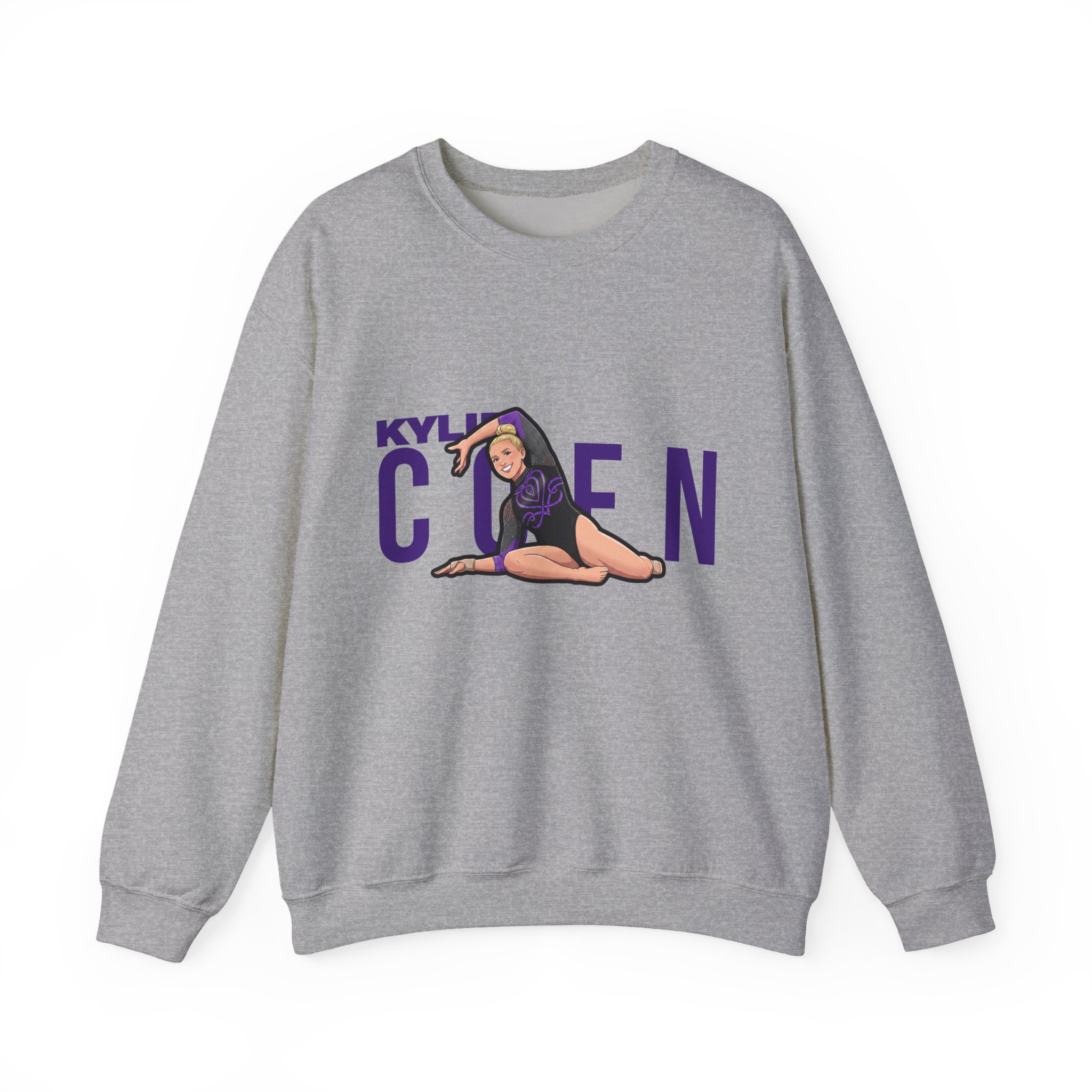 Crewneck Sweatshirt — character_player_name in Grey