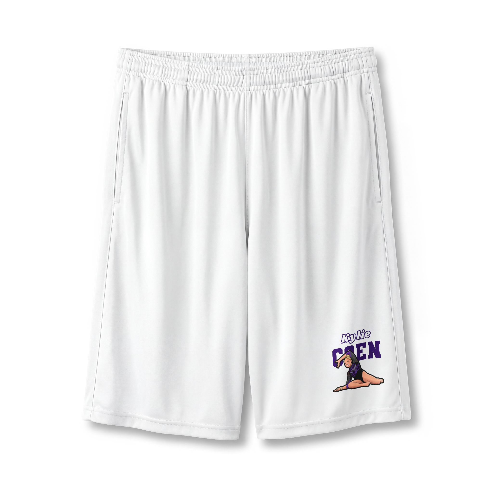 Shorts — character_name_arch in White