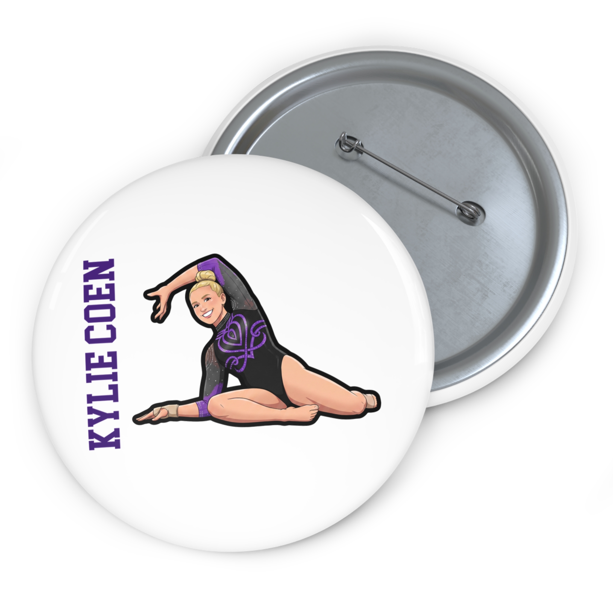 Game Day Pin — character_name_vertical in Classic