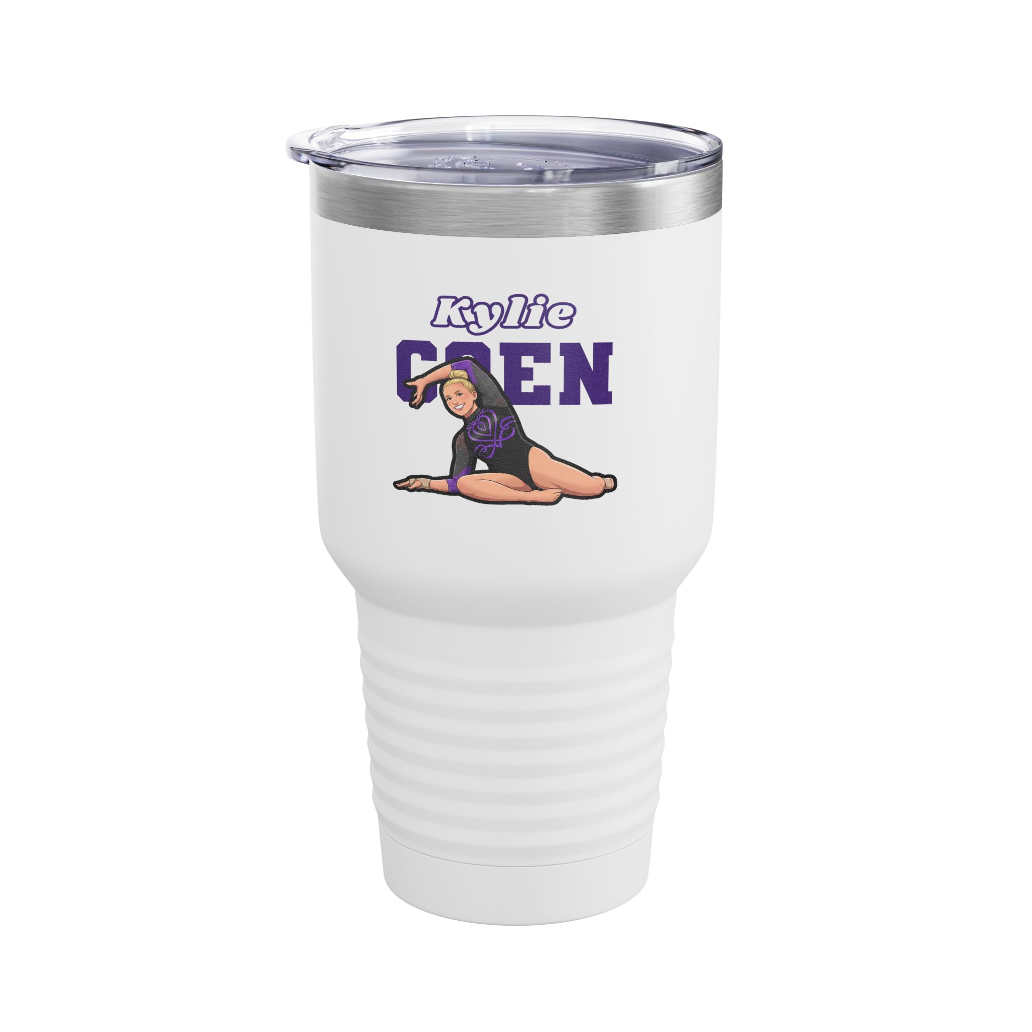 30oz Tumbler — character_name_arch in White