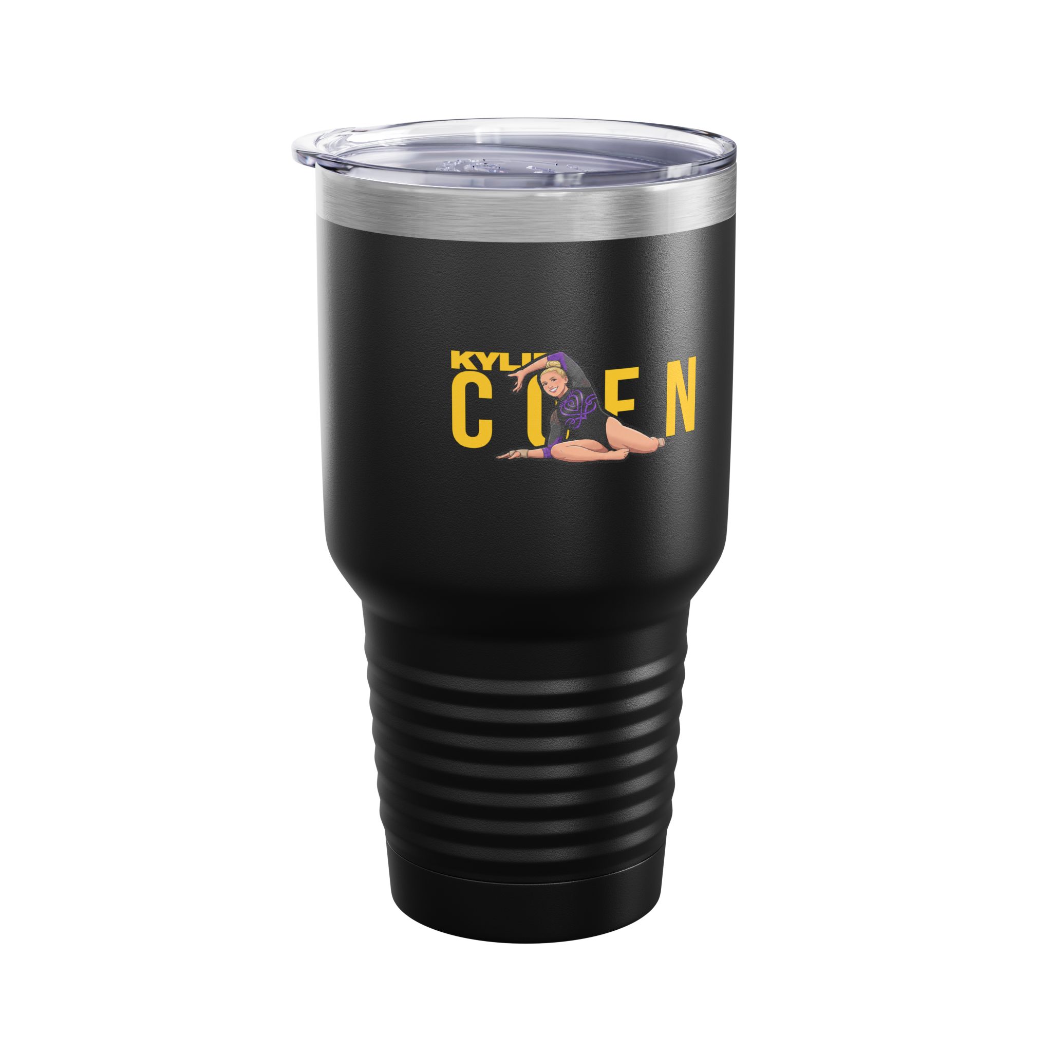 30oz Tumbler — character_player_name in Black