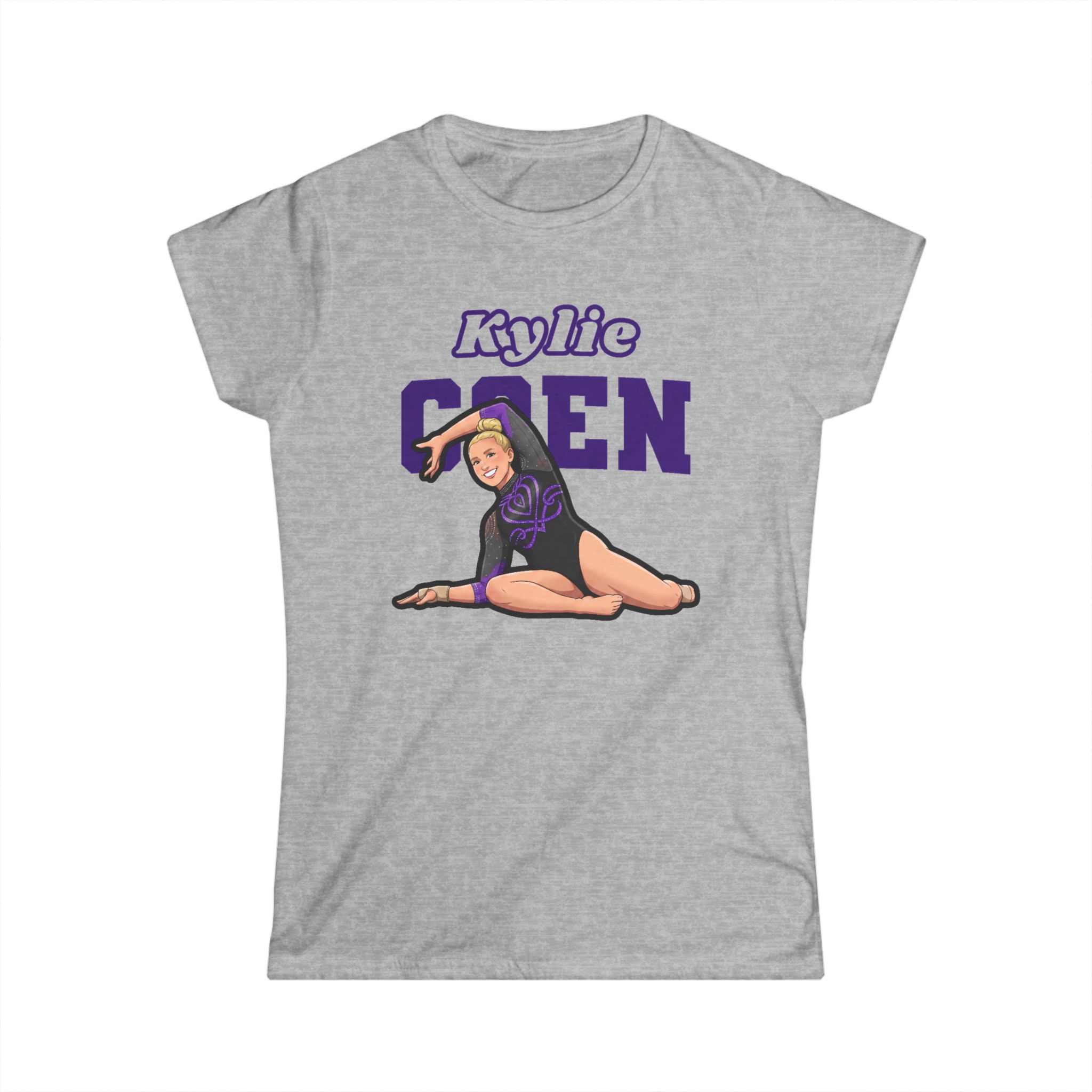 Women's Softstyle Tee — character_name_arch in Grey