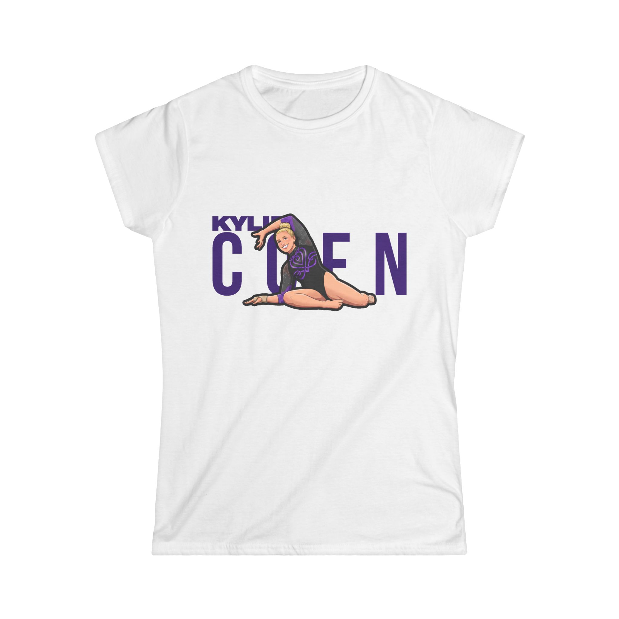 Women's Softstyle Tee — character_player_name in White