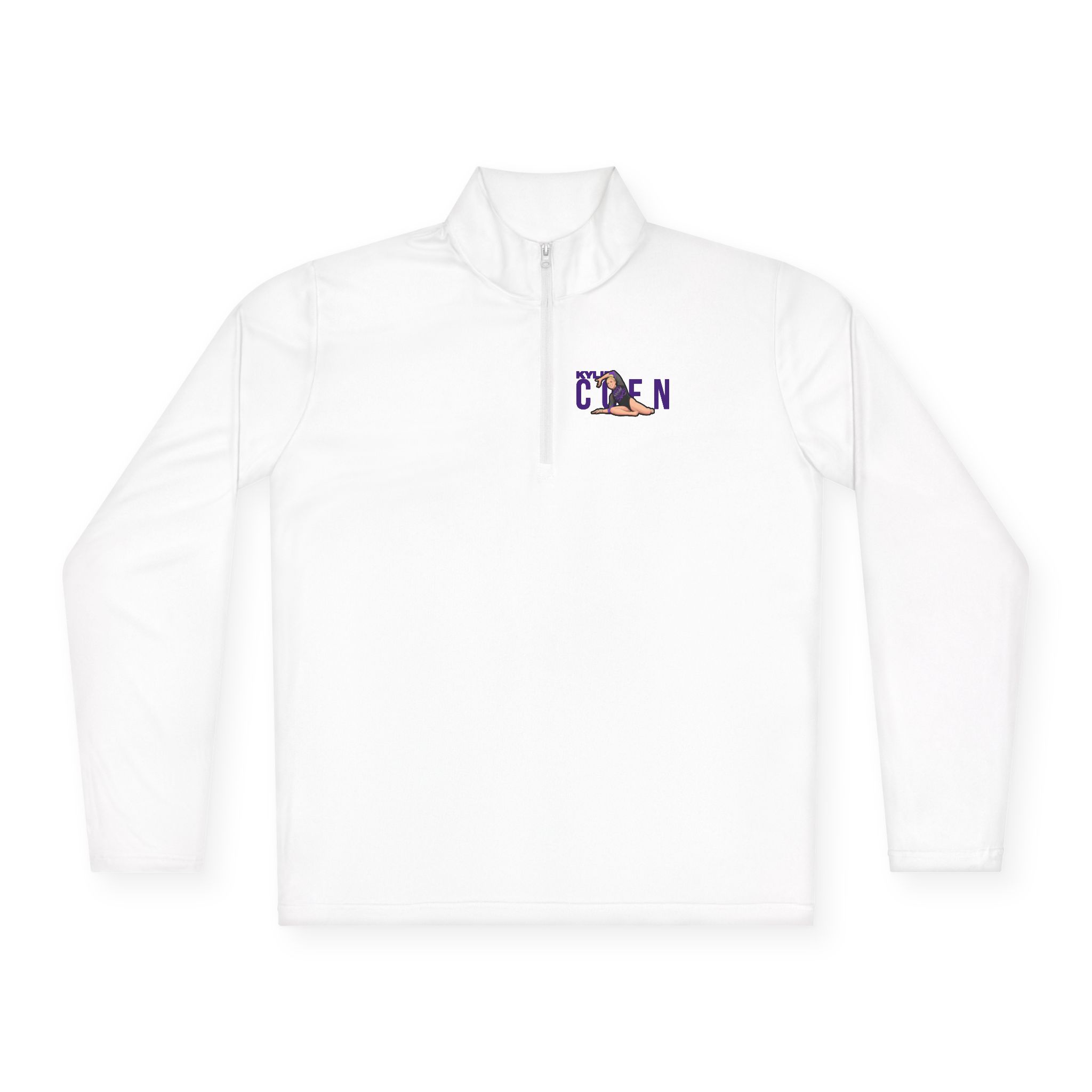 Q-Zip Pullover — character_player_name in White