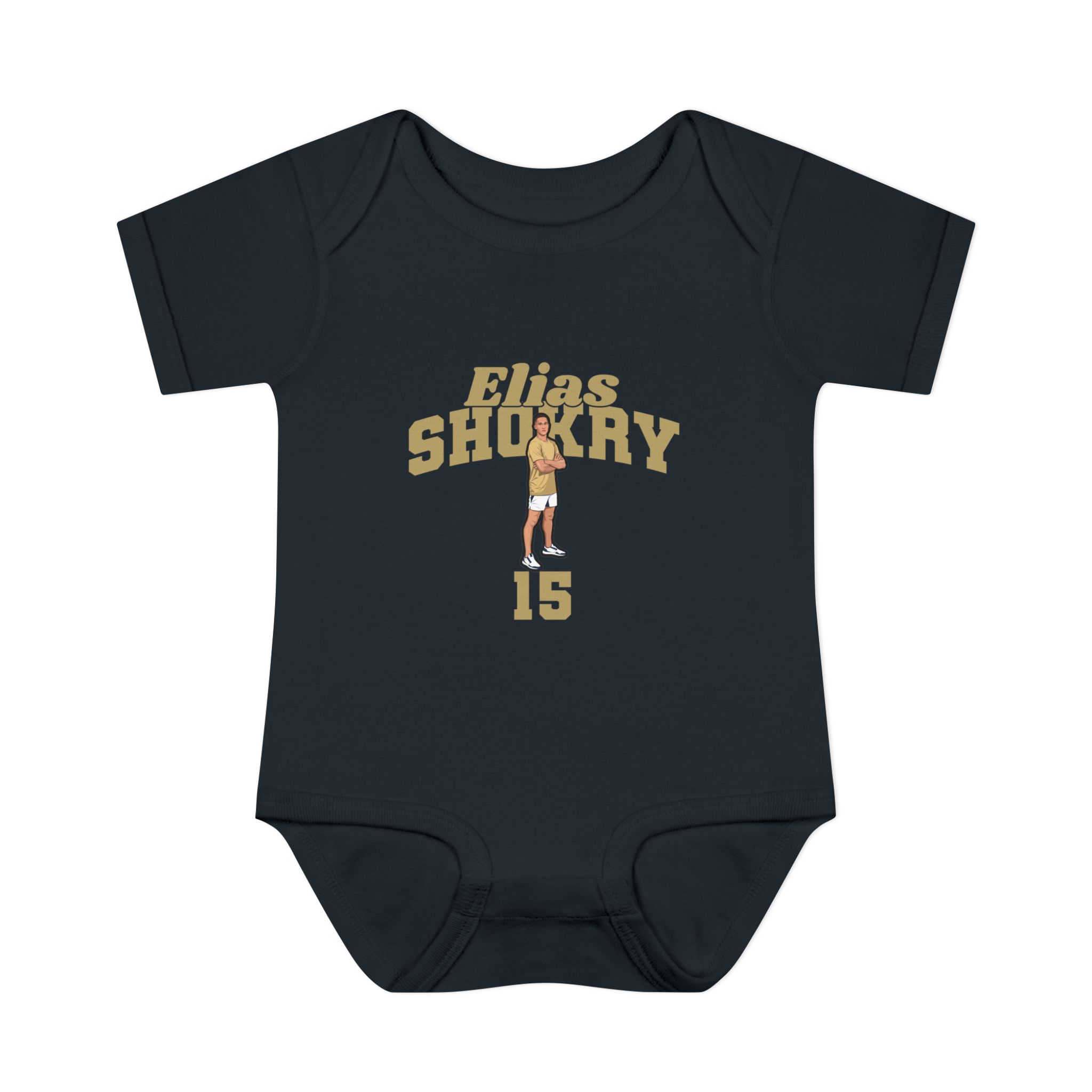 Baby Onesie — character_signature_arch in Black
