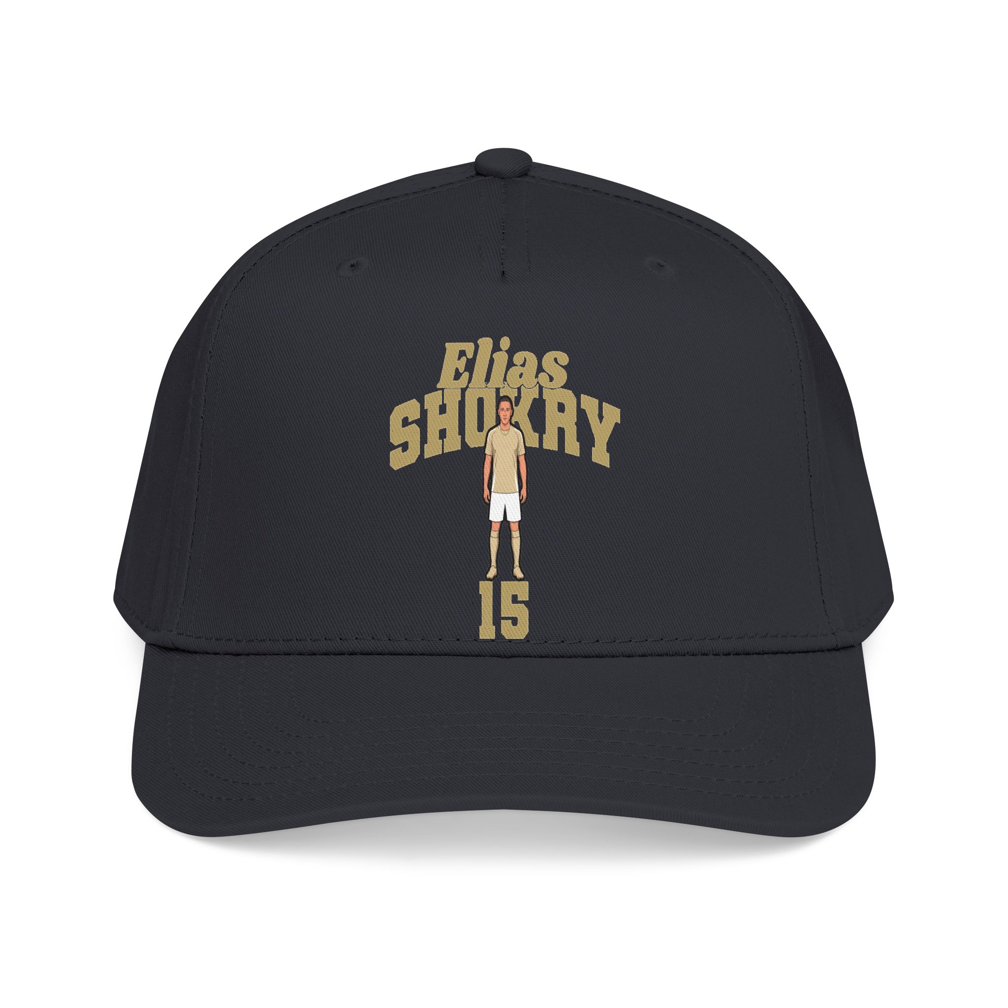 Baseball Cap — character_signature_arch in Black