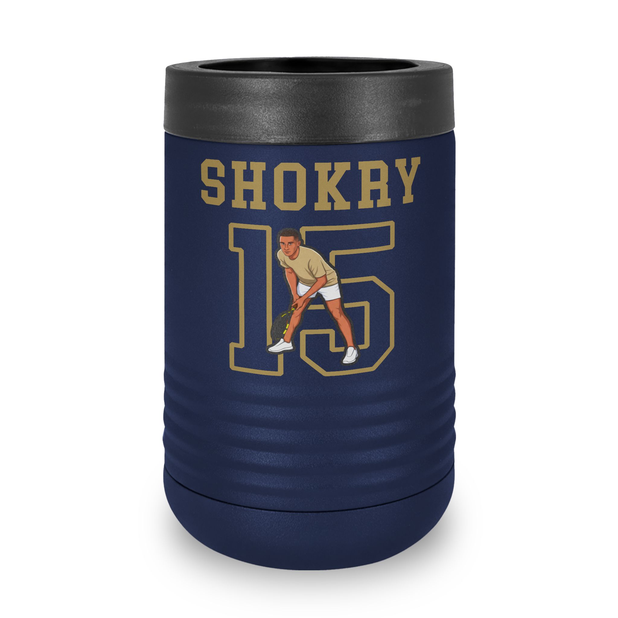 Stainless Can Cooler — character_shirsey in Navy