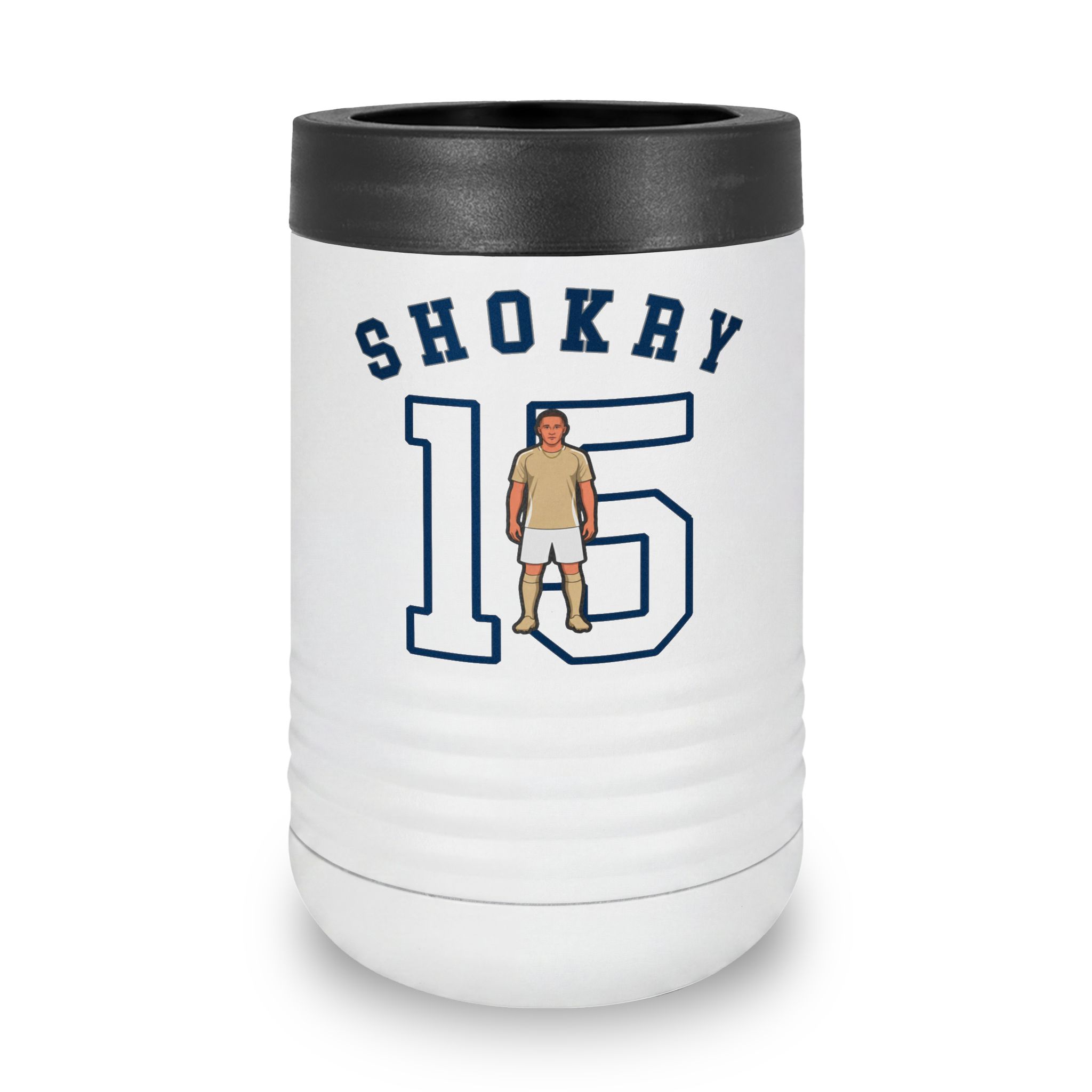 Stainless Can Cooler — character_shirsey_arch in White