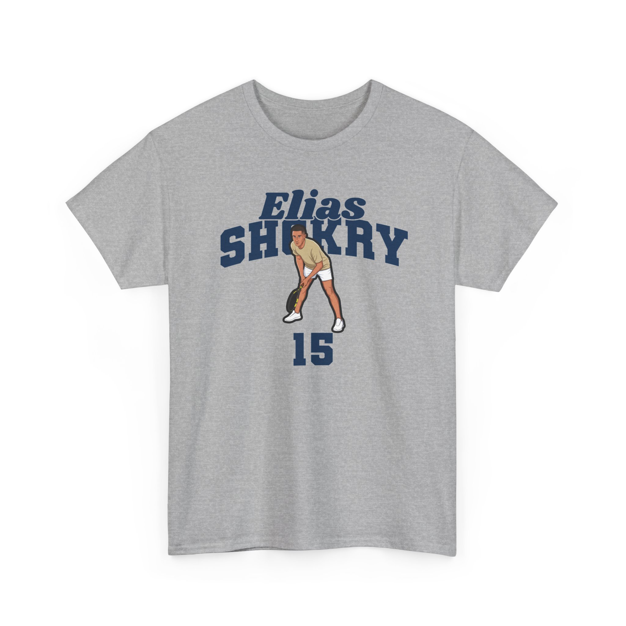 Tee — character_signature_arch in Grey