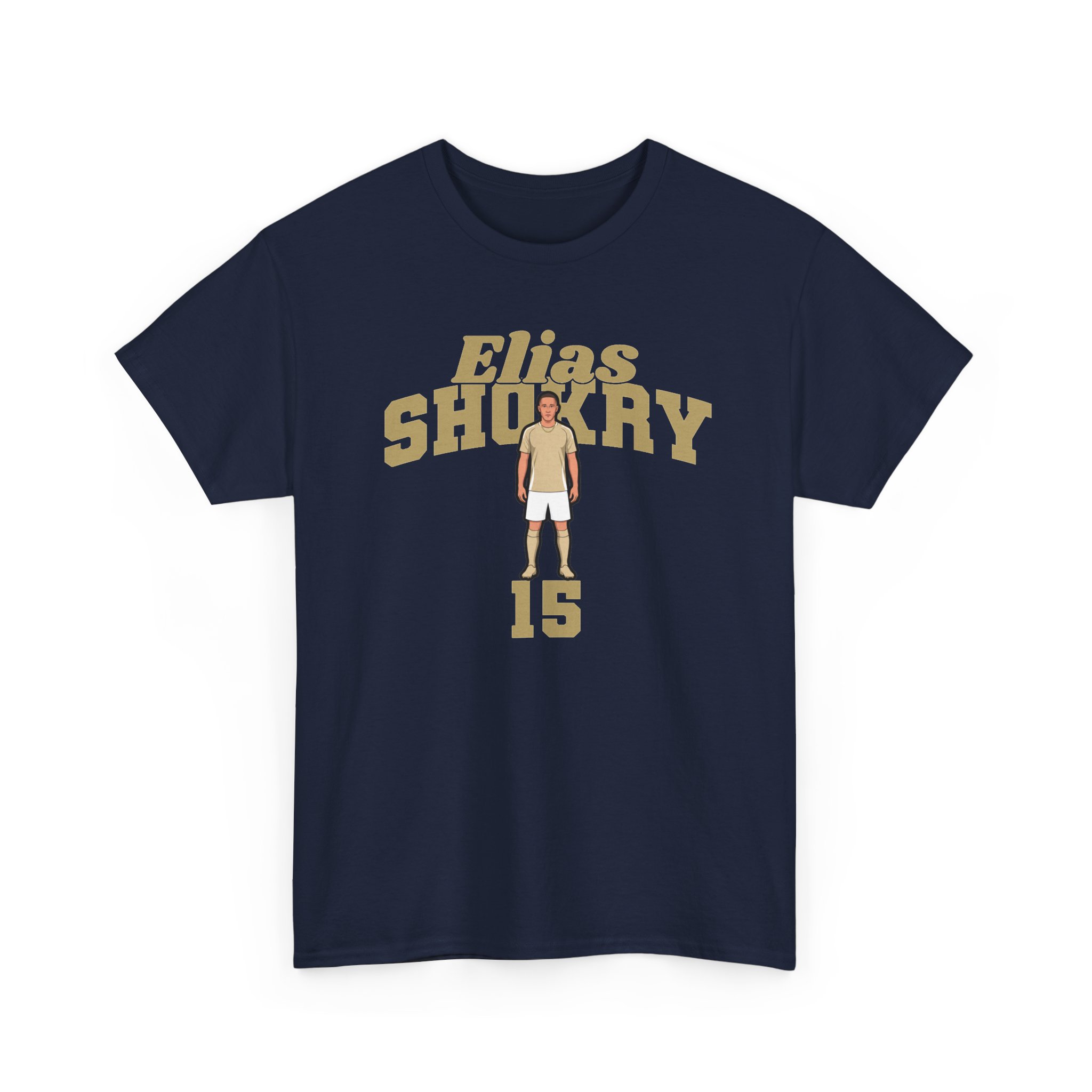 Tee — character_signature_arch in Navy
