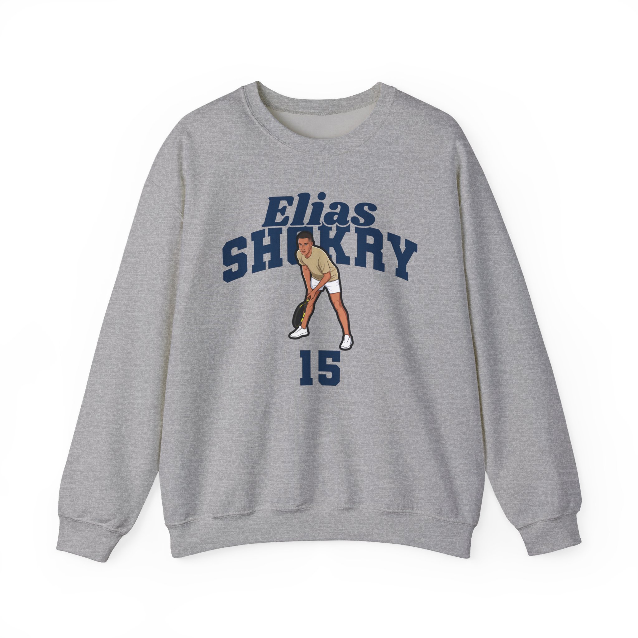 Crewneck Sweatshirt — character_signature_arch in Grey