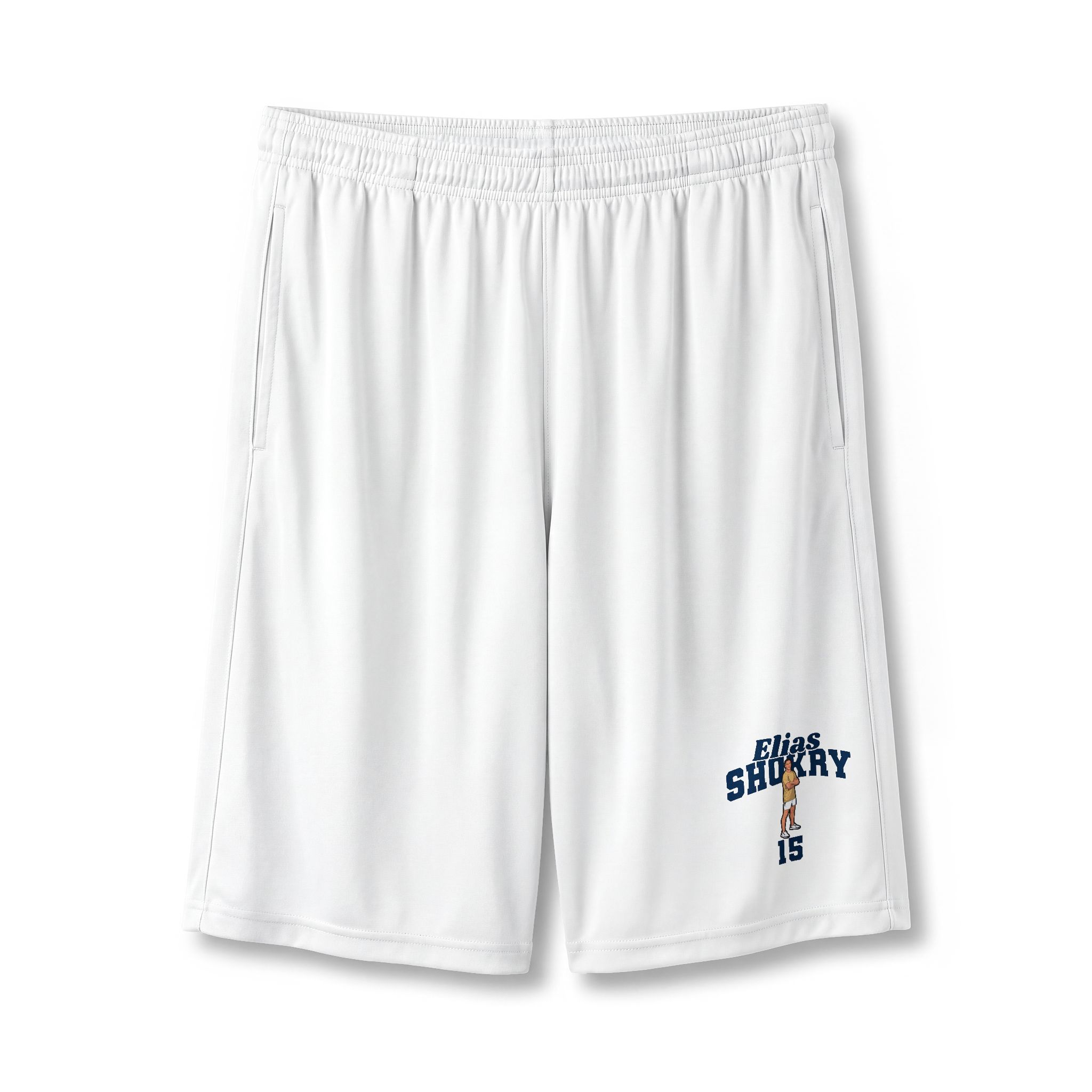 Shorts — character_signature_arch in White
