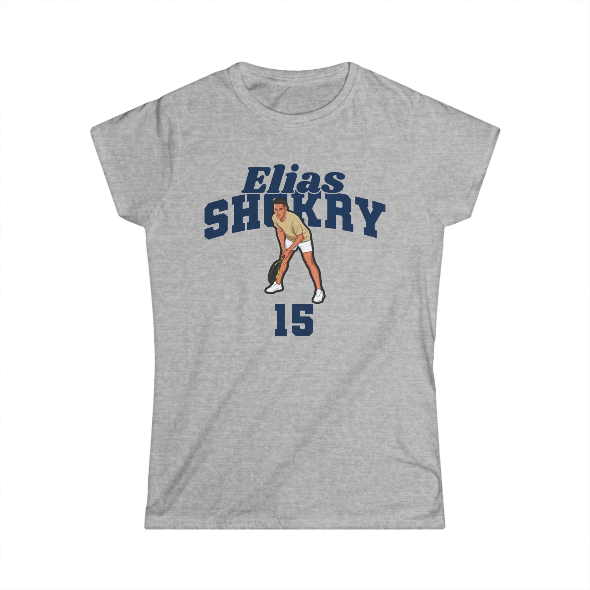 Women's Softstyle Tee — character_signature_arch in Grey
