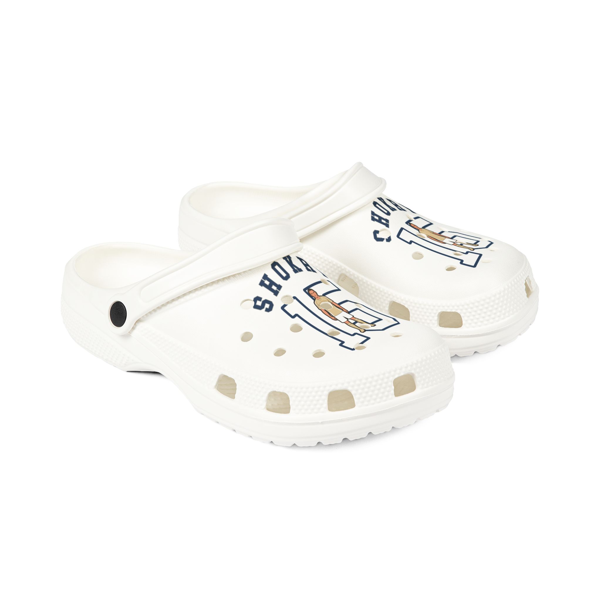 Rubber Clogs — character_shirsey_arch in White