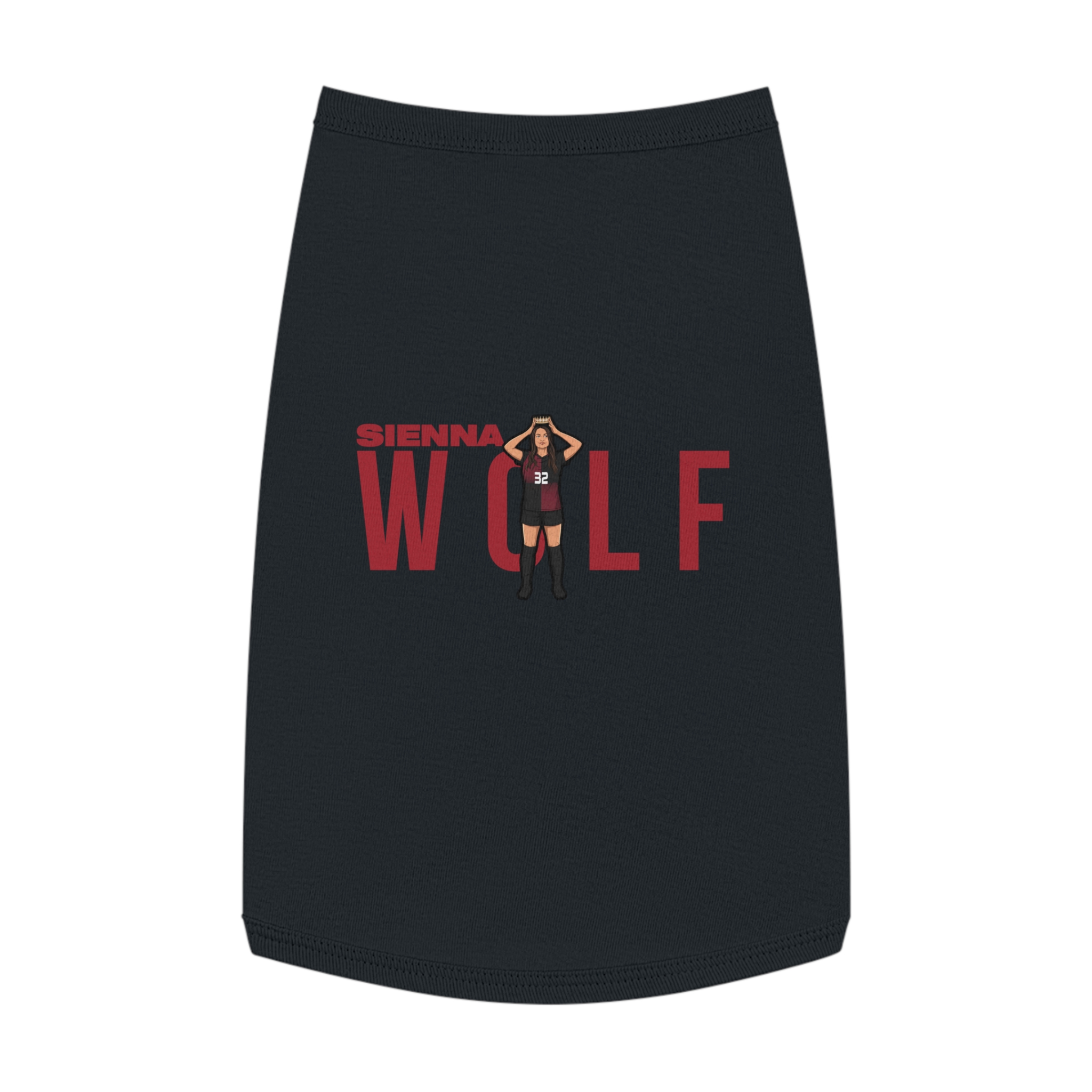 Pet Tank Top — character_player_name in Black