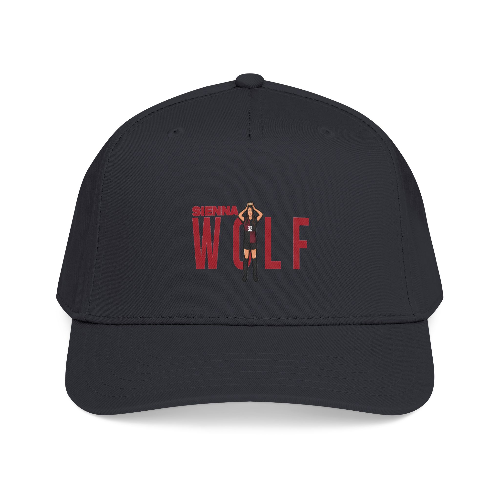 Baseball Cap — character_player_name in Black